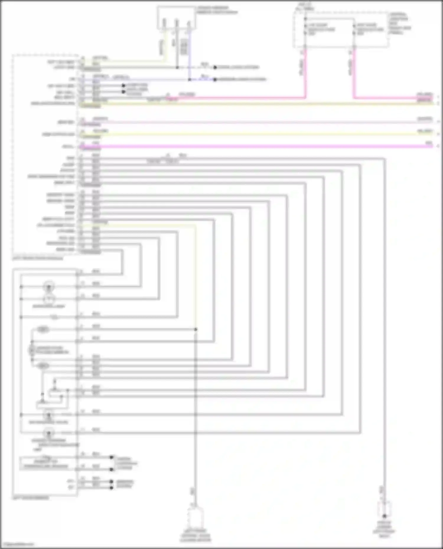 F-Pace Jaguar I (2016-2020): Memory mirrors circuit (1 of 2)