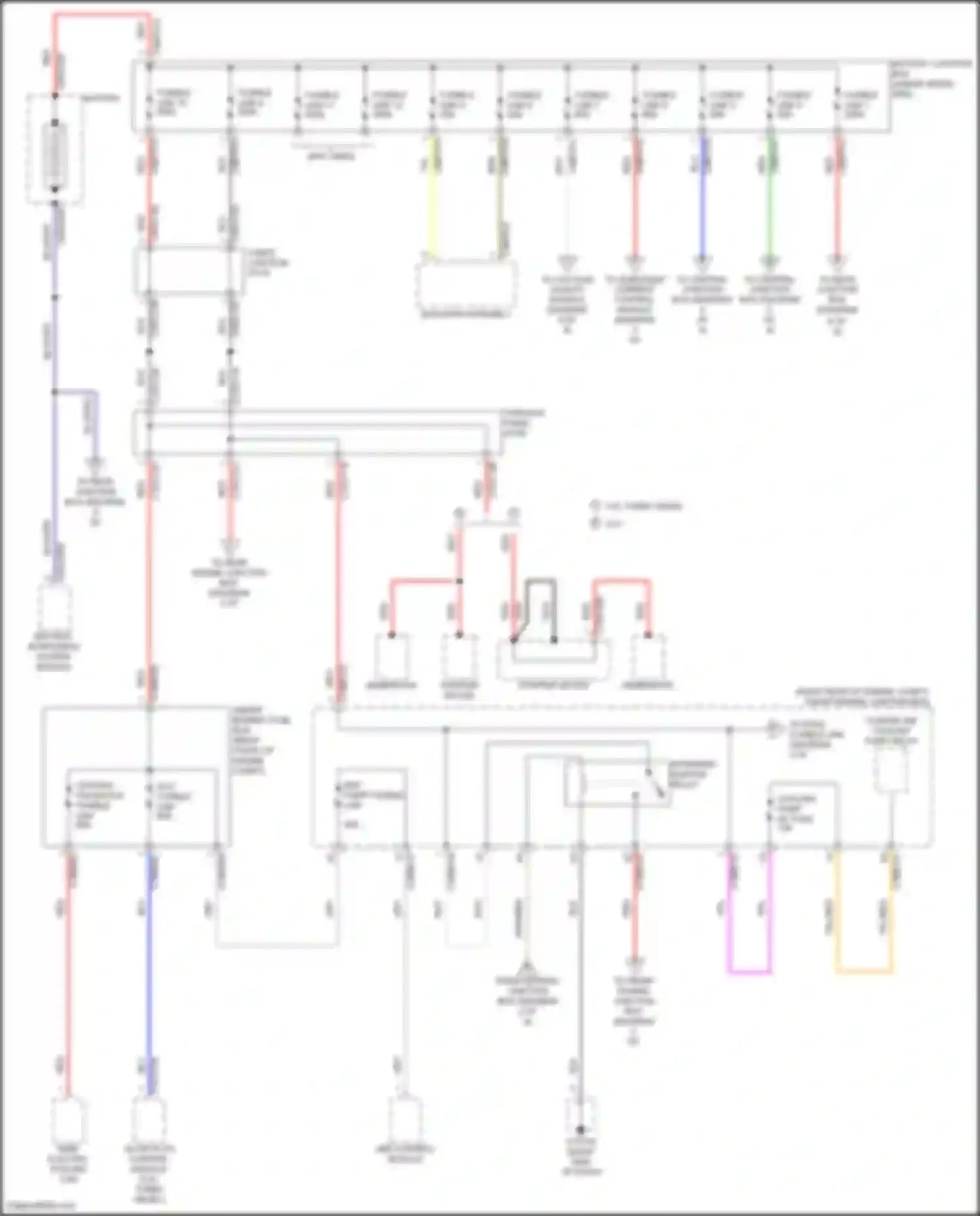 F-Pace Jaguar I (2016-2020): Power distribution circuit (1 of 8)