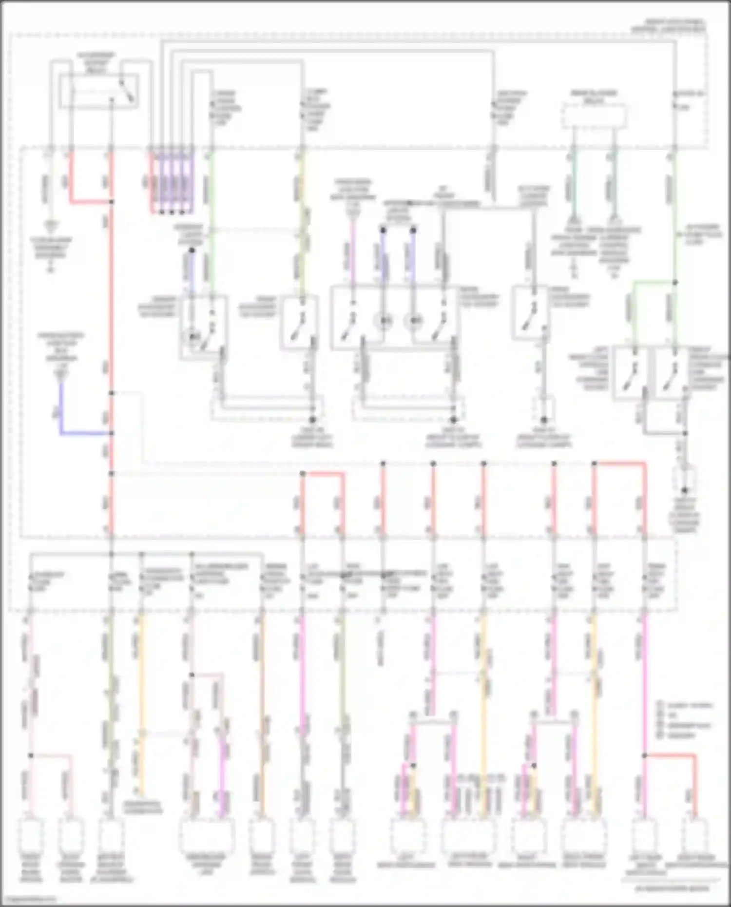 Wiring diagram accessory socket relay for Jaguar F-Pace I (2016-2020) (1 of 2)