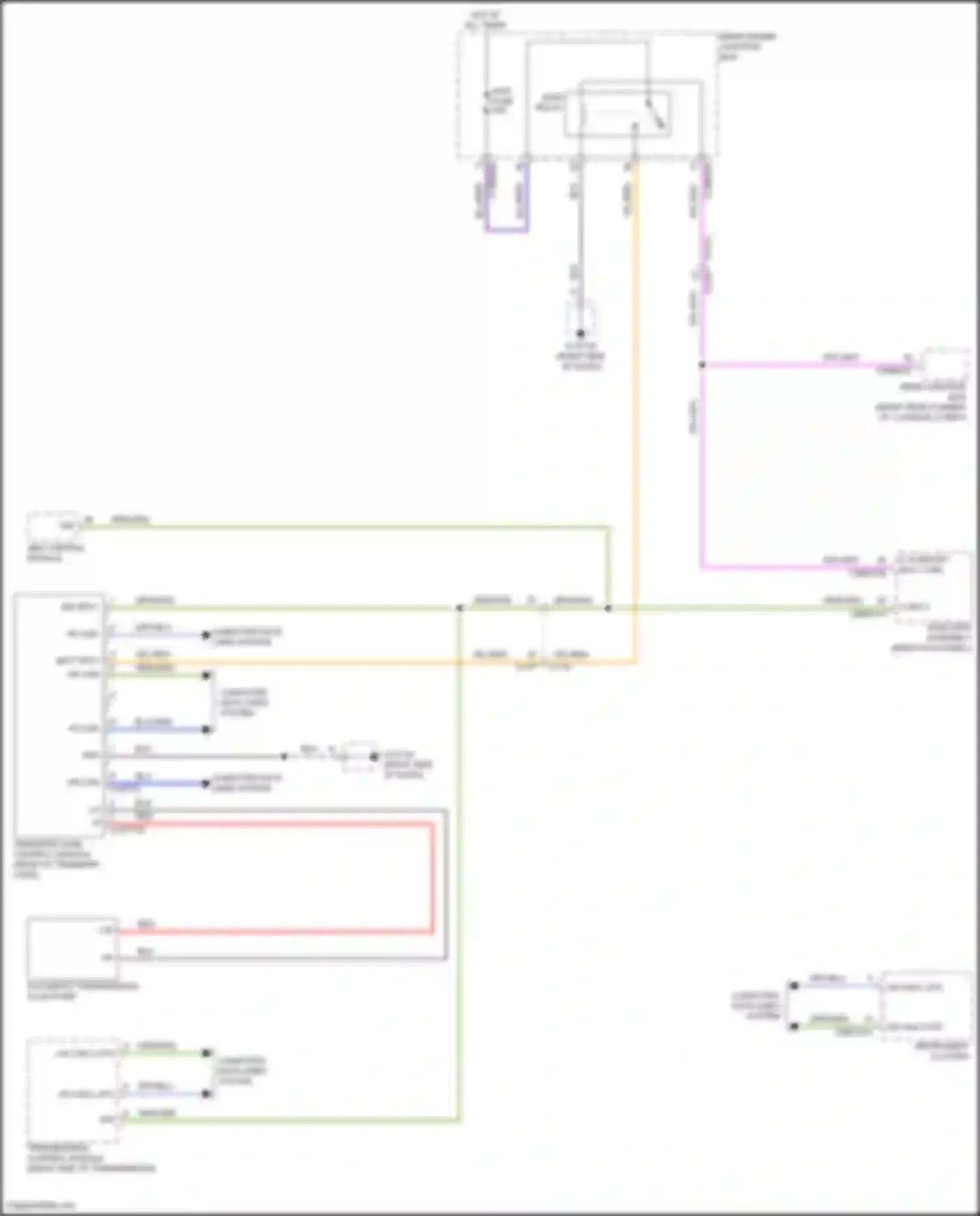 Wiring diagram awd relay for Jaguar F-Pace I (2016-2020) (2 of 3)
