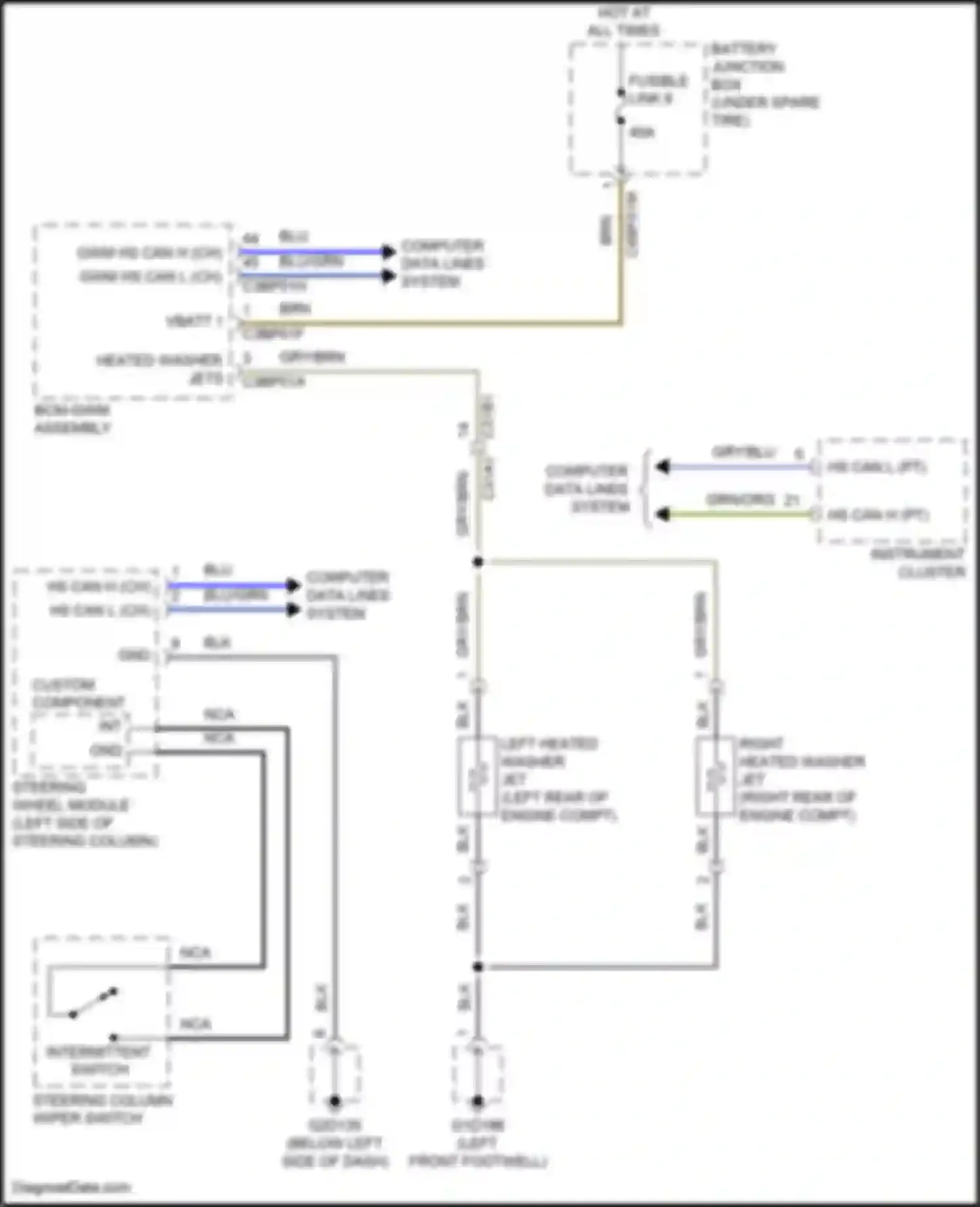 Wiring diagram custom component for Jaguar F-Pace I (2016-2020) (2 of 4)