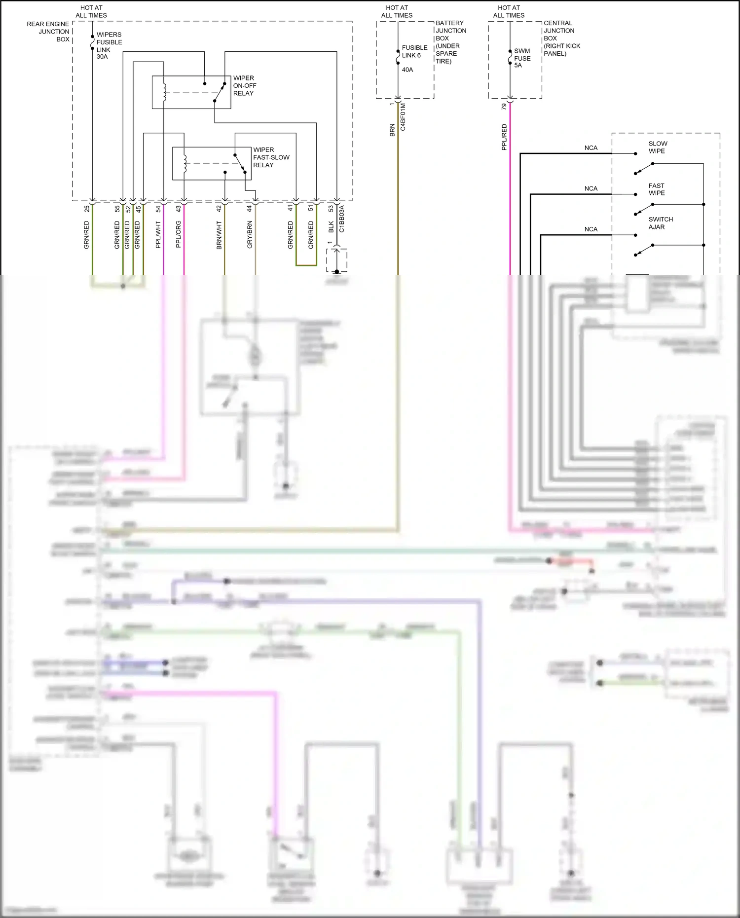 Jaguar F-Pace I (2016-2020) data 2 (+) wiring diagram  (1 of 3)