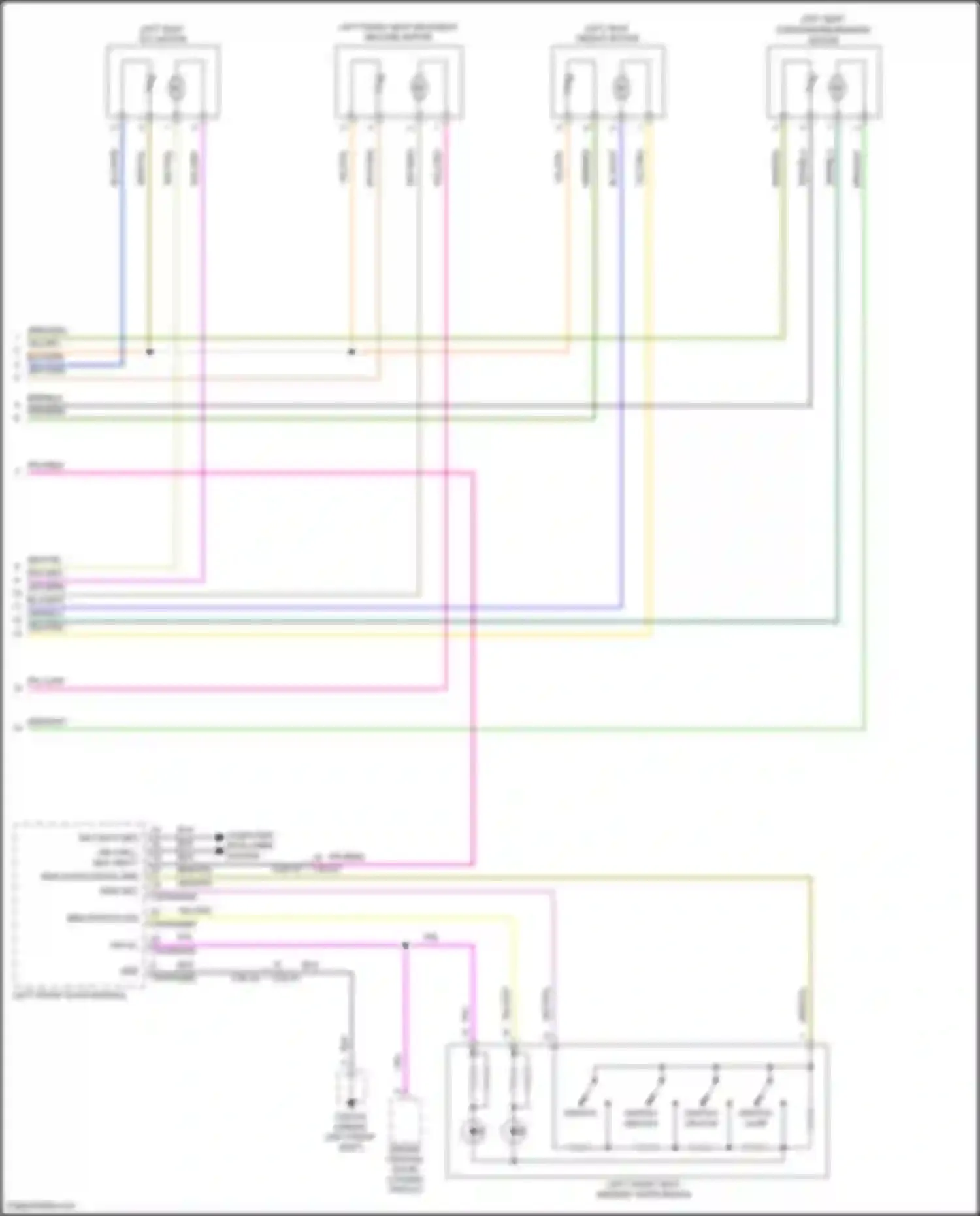 Wiring diagram driver central door locking switch for Jaguar F-Pace I (2016-2020) (1 of 4)