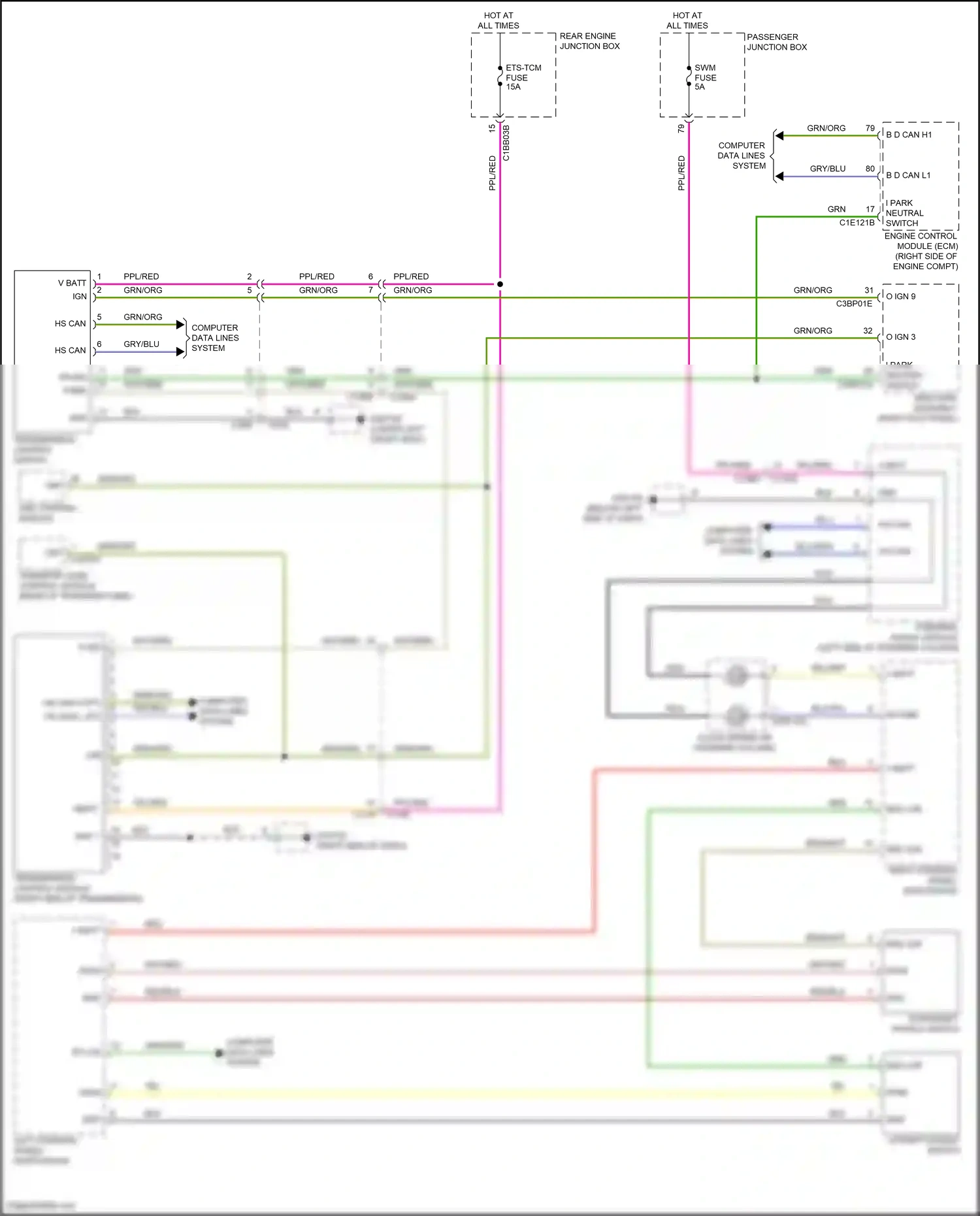 Jaguar F-Pace I (2016-2020) engine control module (ecm) wiring diagram  (12 of 18)