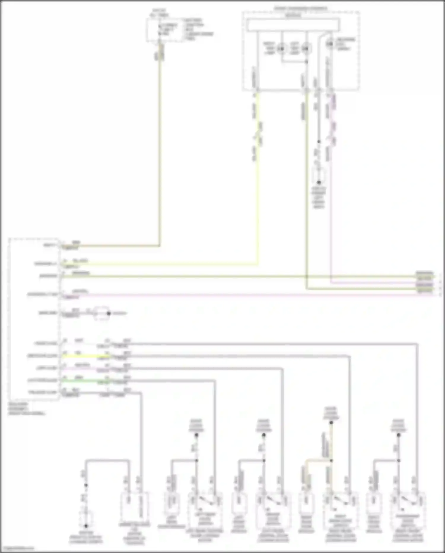 Wiring diagram front overhead console for Jaguar F-Pace I (2016-2020)