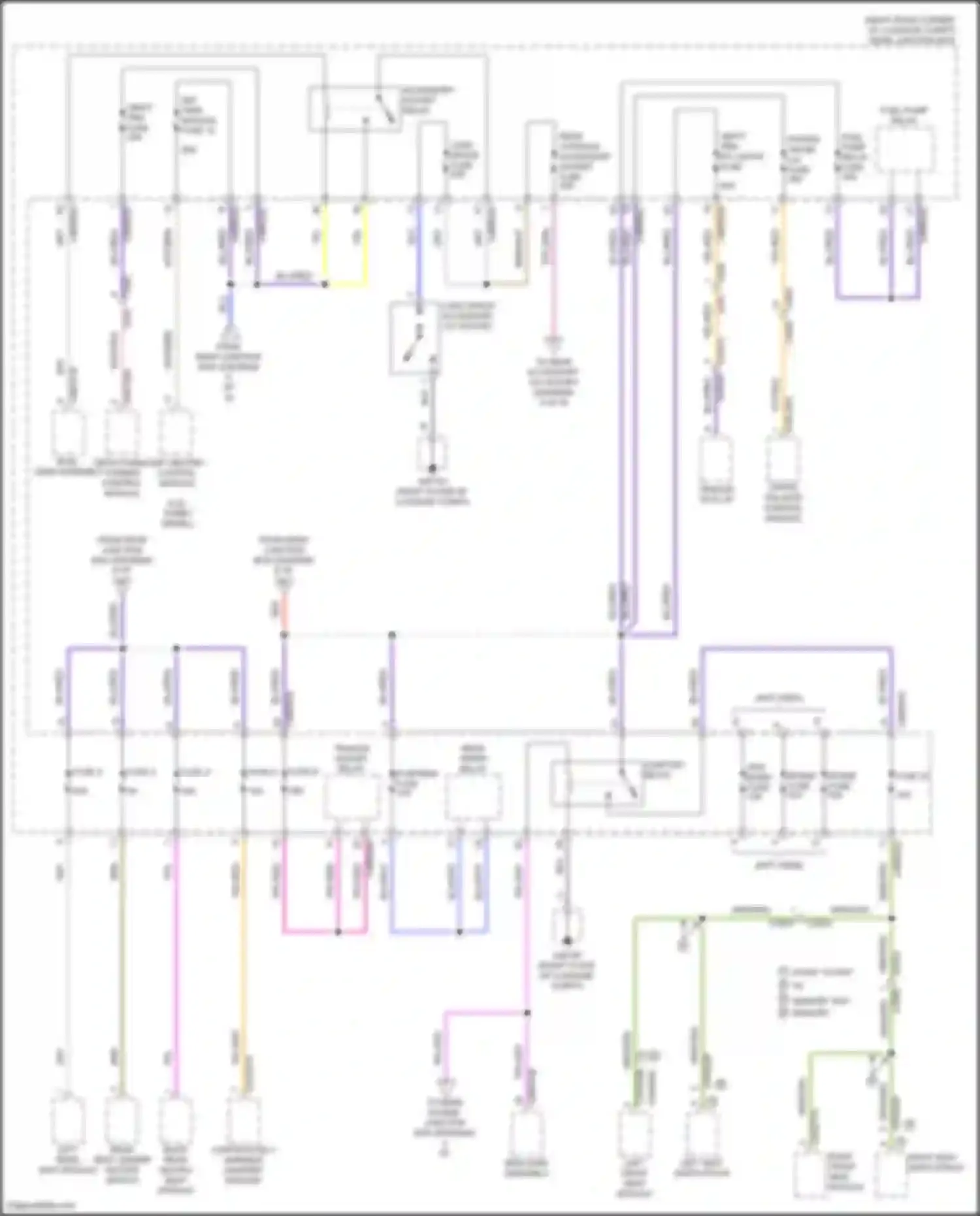 Wiring diagram left rear seat module for Jaguar F-Pace I (2016-2020)
