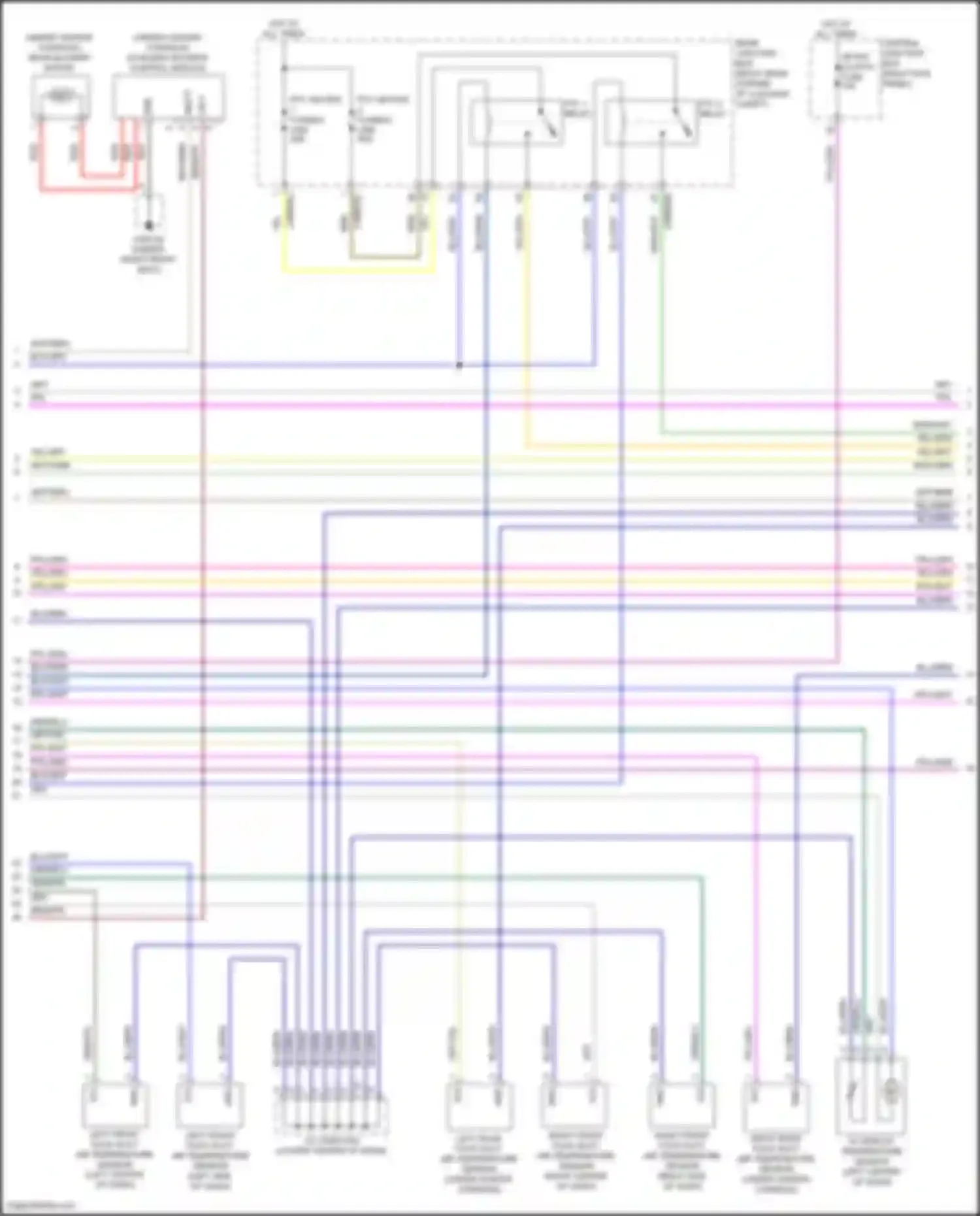 Wiring diagram in-vehicle temperature sensor for Jaguar F-Pace I (2016-2020)