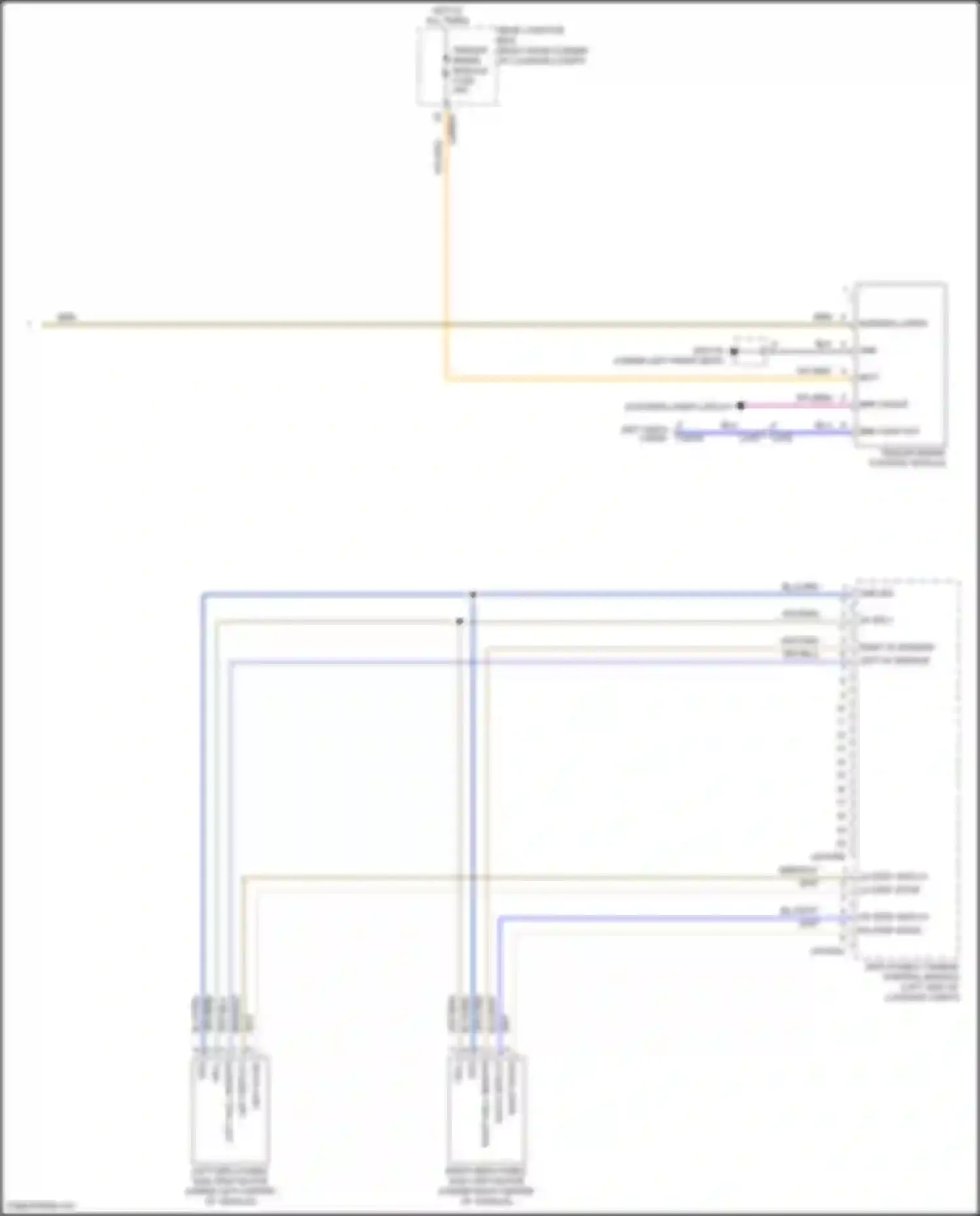 Wiring diagram left deployable side step motor for Jaguar F-Pace I (2016-2020)