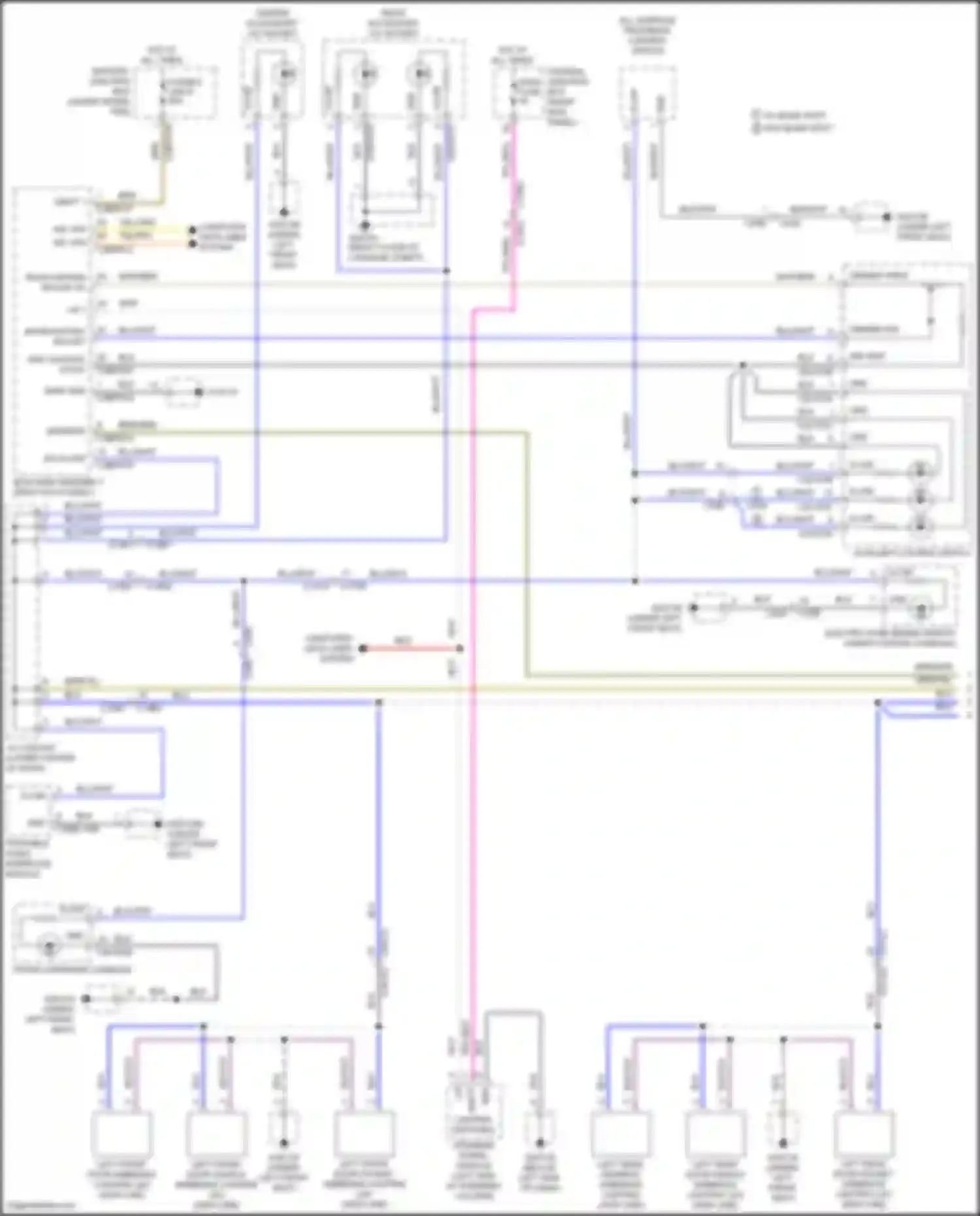 Wiring diagram front overhead console for Jaguar F-Pace I (2016-2020)