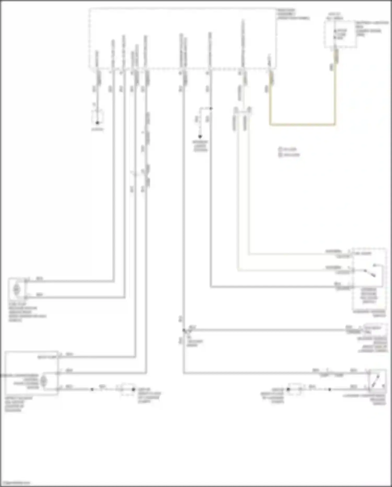 Wiring diagram tailgate) for Jaguar F-Pace I (2016-2020)