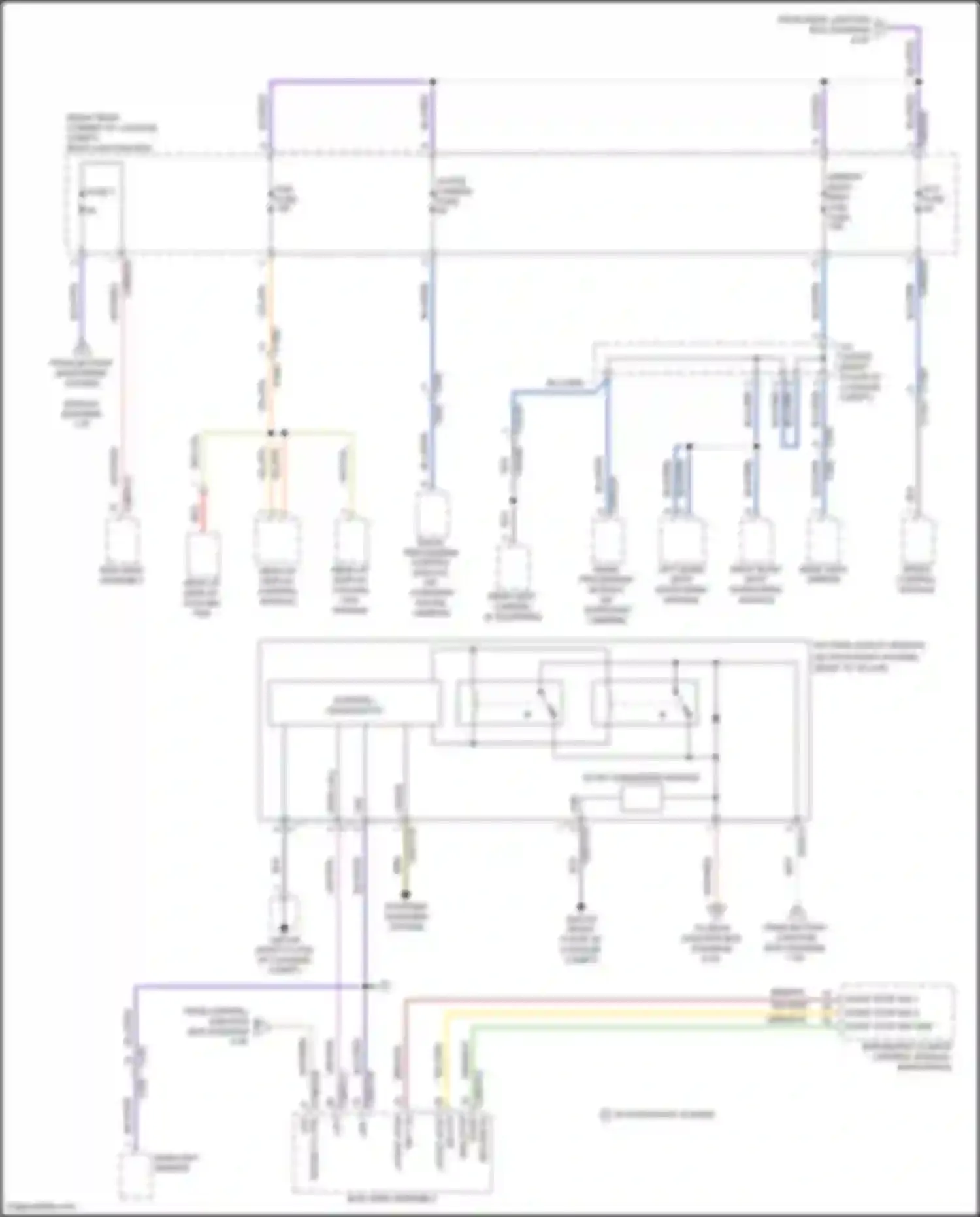 Wiring diagram from battery monitoring system for Jaguar F-Pace I (2016-2020)