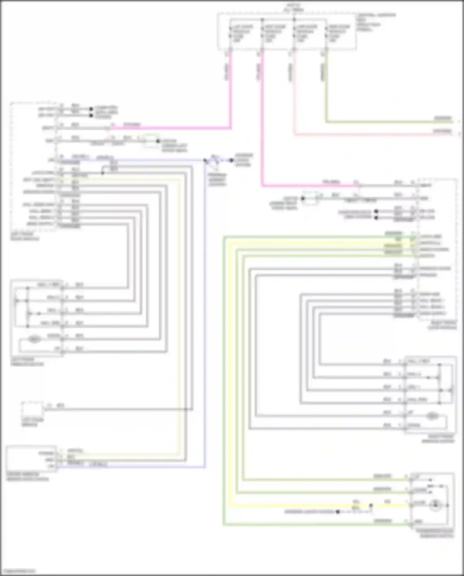 Wiring diagram left front door module for Jaguar F-Pace I (2016-2020) (16 of 18)
