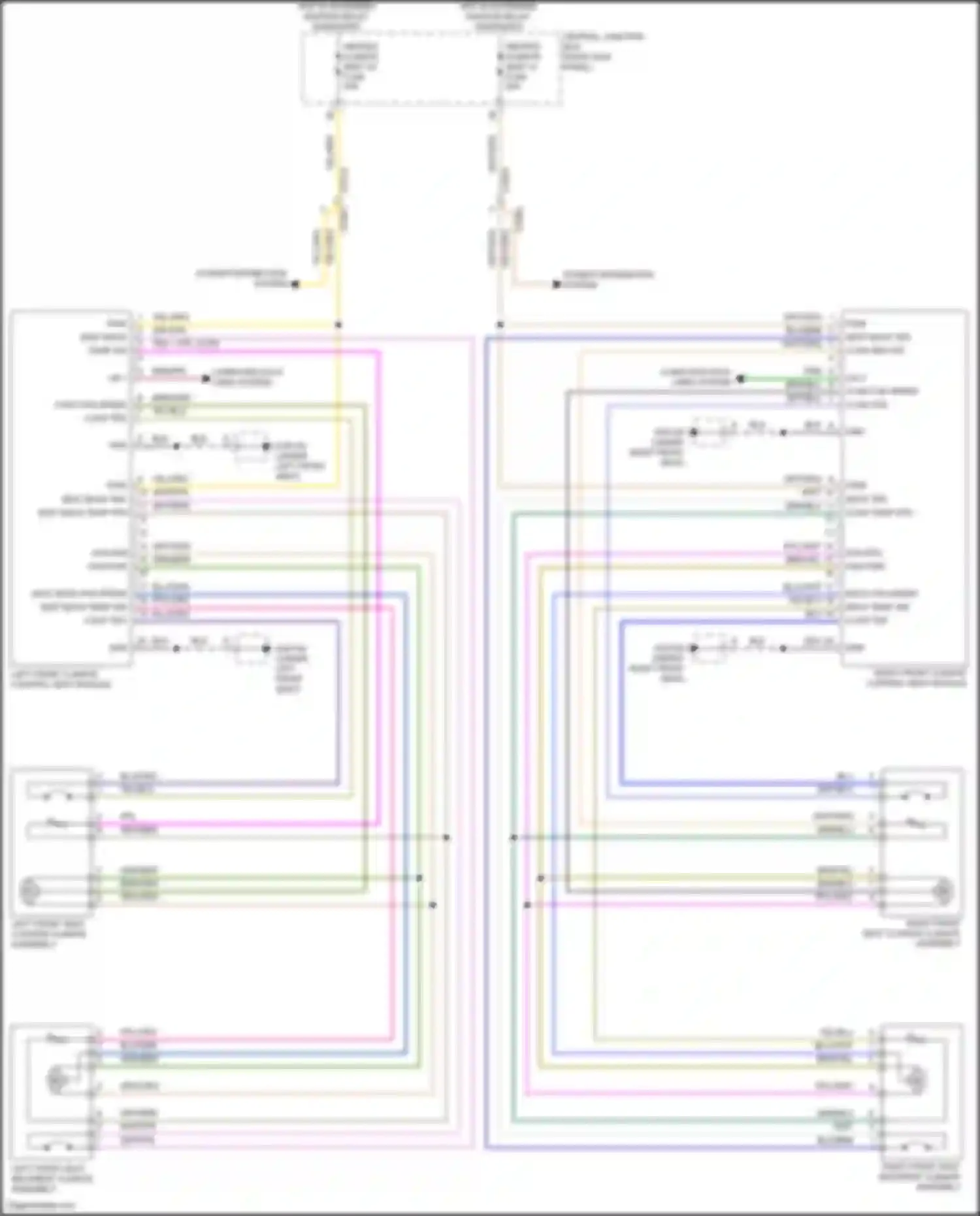 Wiring diagram left front seat cushion climate assembly for Jaguar F-Pace I (2016-2020) (1 of 1)