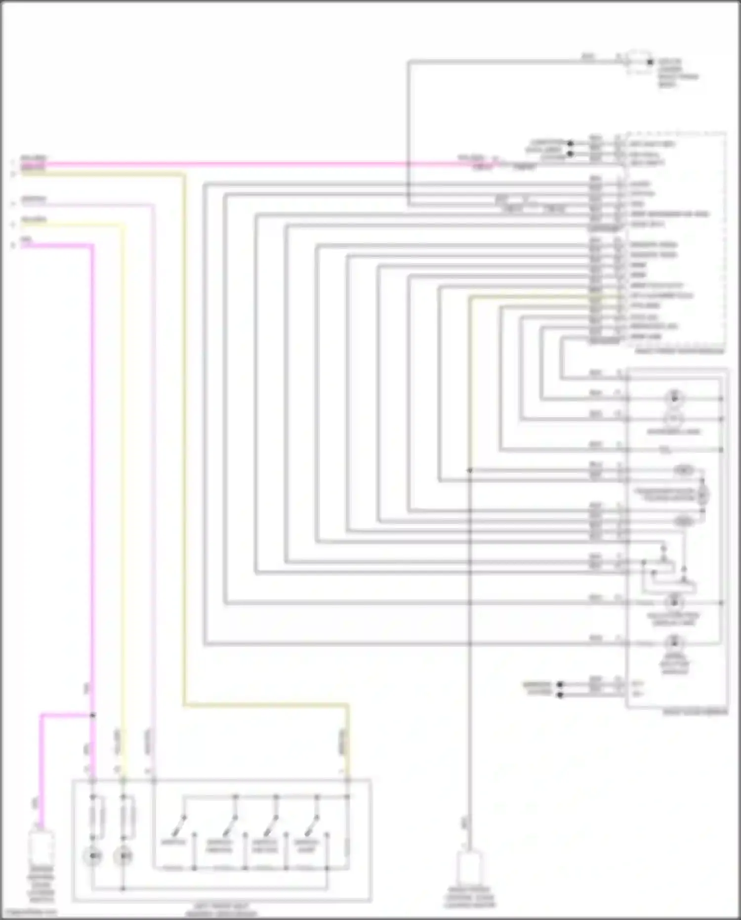 Wiring diagram memory sens y for Jaguar F-Pace I (2016-2020) (2 of 2)