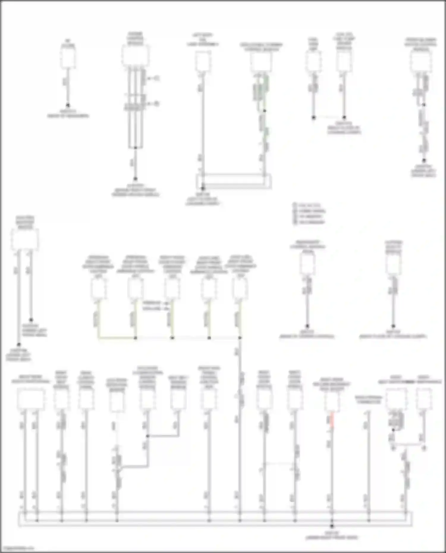 Wiring diagram occupant detection sensor for Jaguar F-Pace I (2016-2020) (1 of 2)