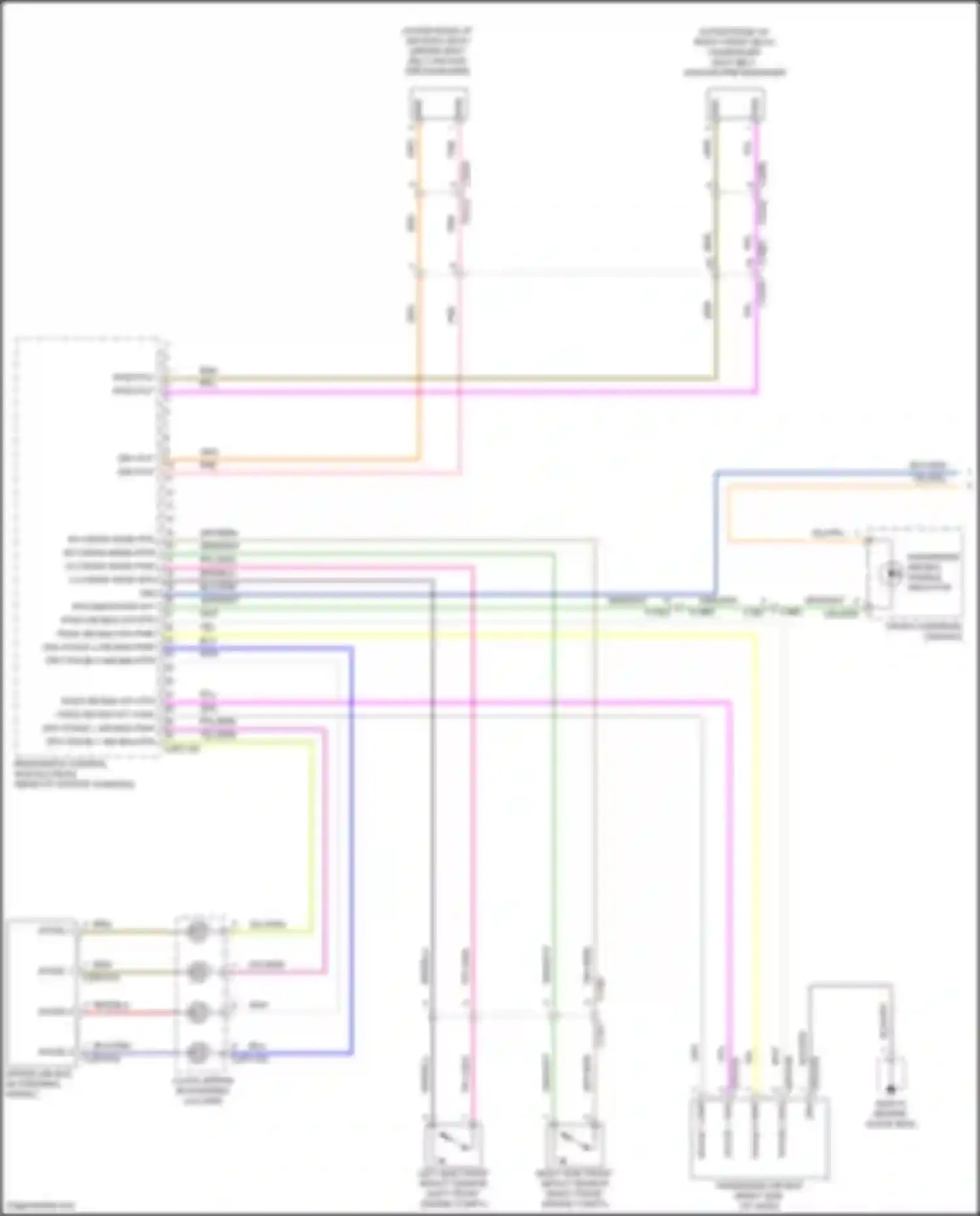 Wiring diagram front overhead console for Jaguar F-Pace I (2016-2020)