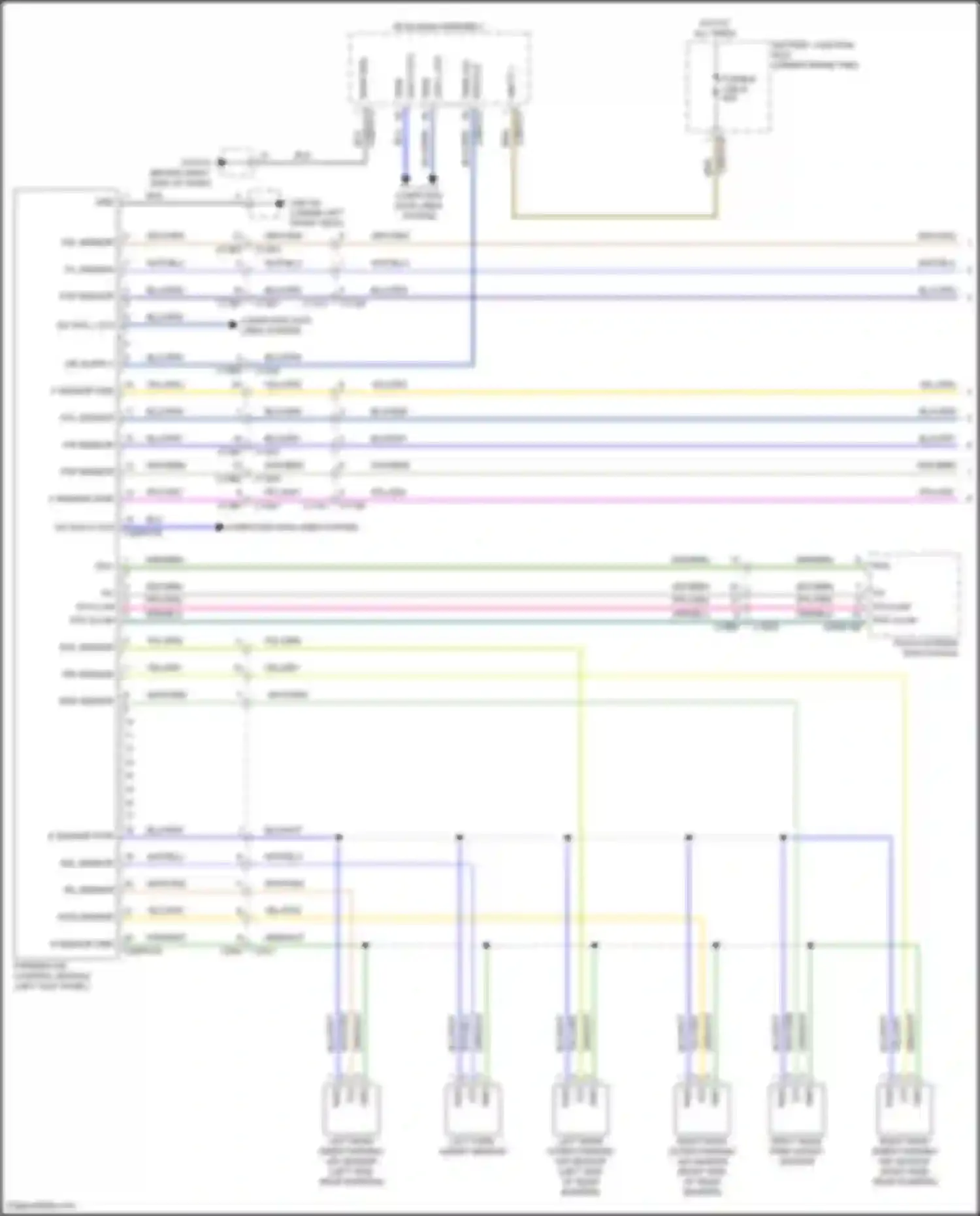 Wiring diagram pdc sw for Jaguar F-Pace I (2016-2020) (1 of 1)