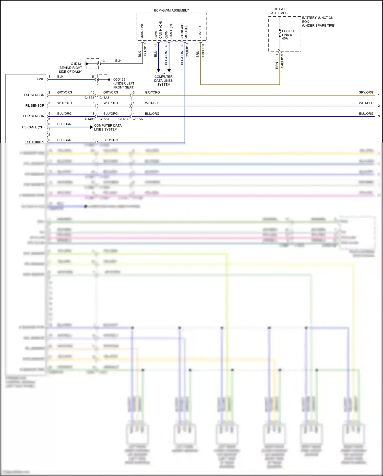 Jaguar F-Pace I (2016-2020) ppl/gry wiring diagram  (17 of 35)