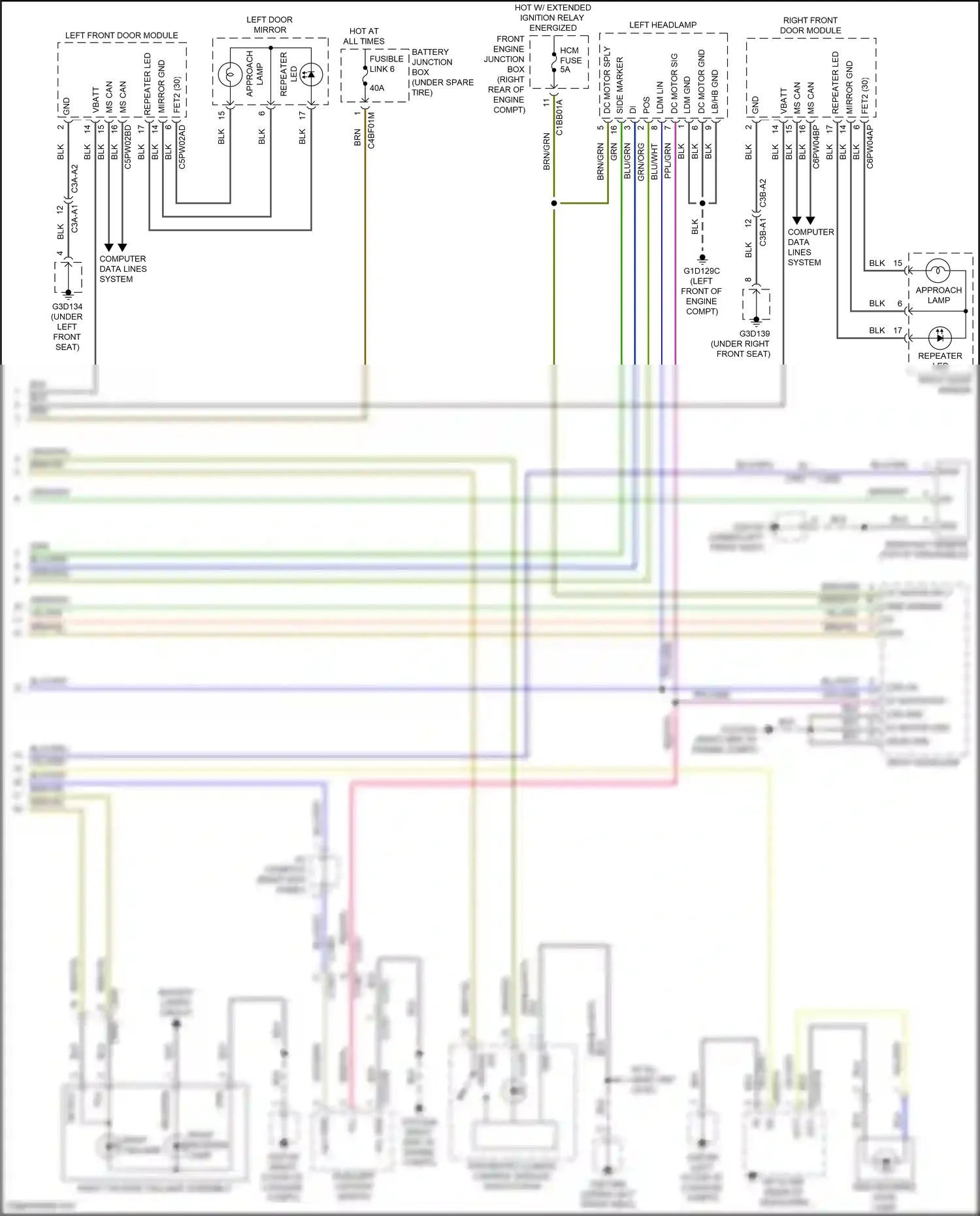 Jaguar F-Pace I (2016-2020) reverse wiring diagram  (3 of 4)