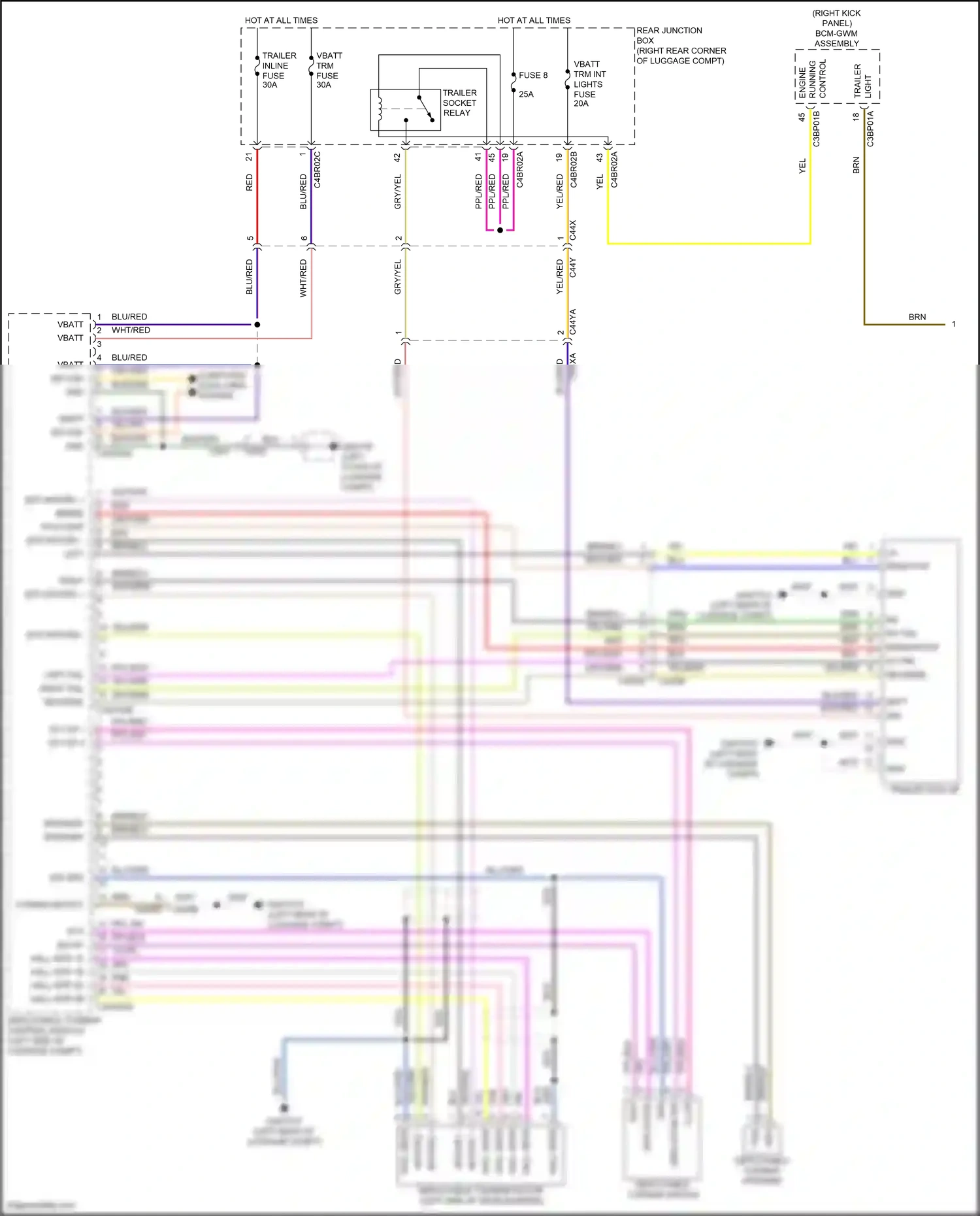 Jaguar F-Pace I (2016-2020) reverse wiring diagram  (4 of 4)