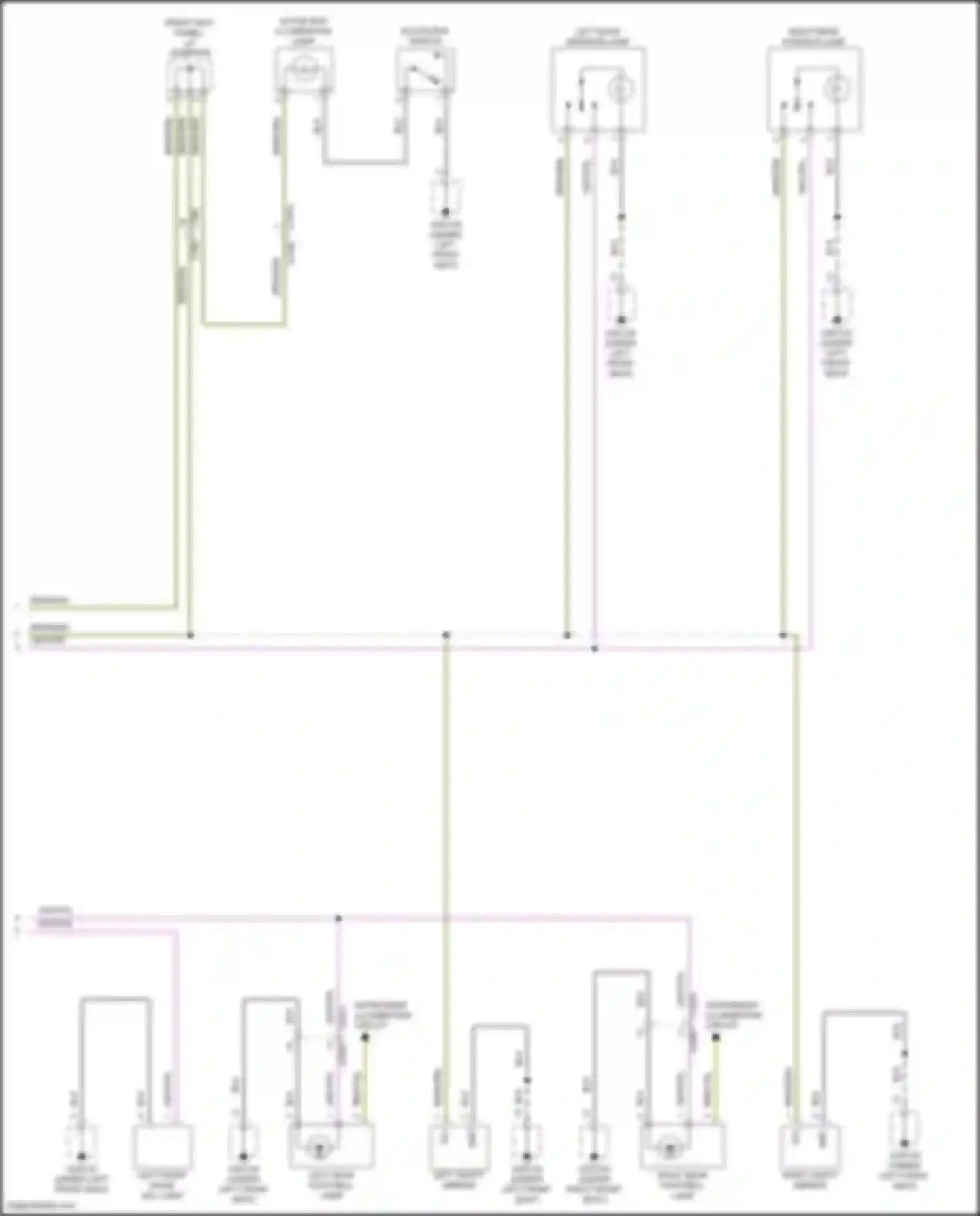 Wiring diagram right rear footwell lamp for Jaguar F-Pace I (2016-2020) (1 of 3)