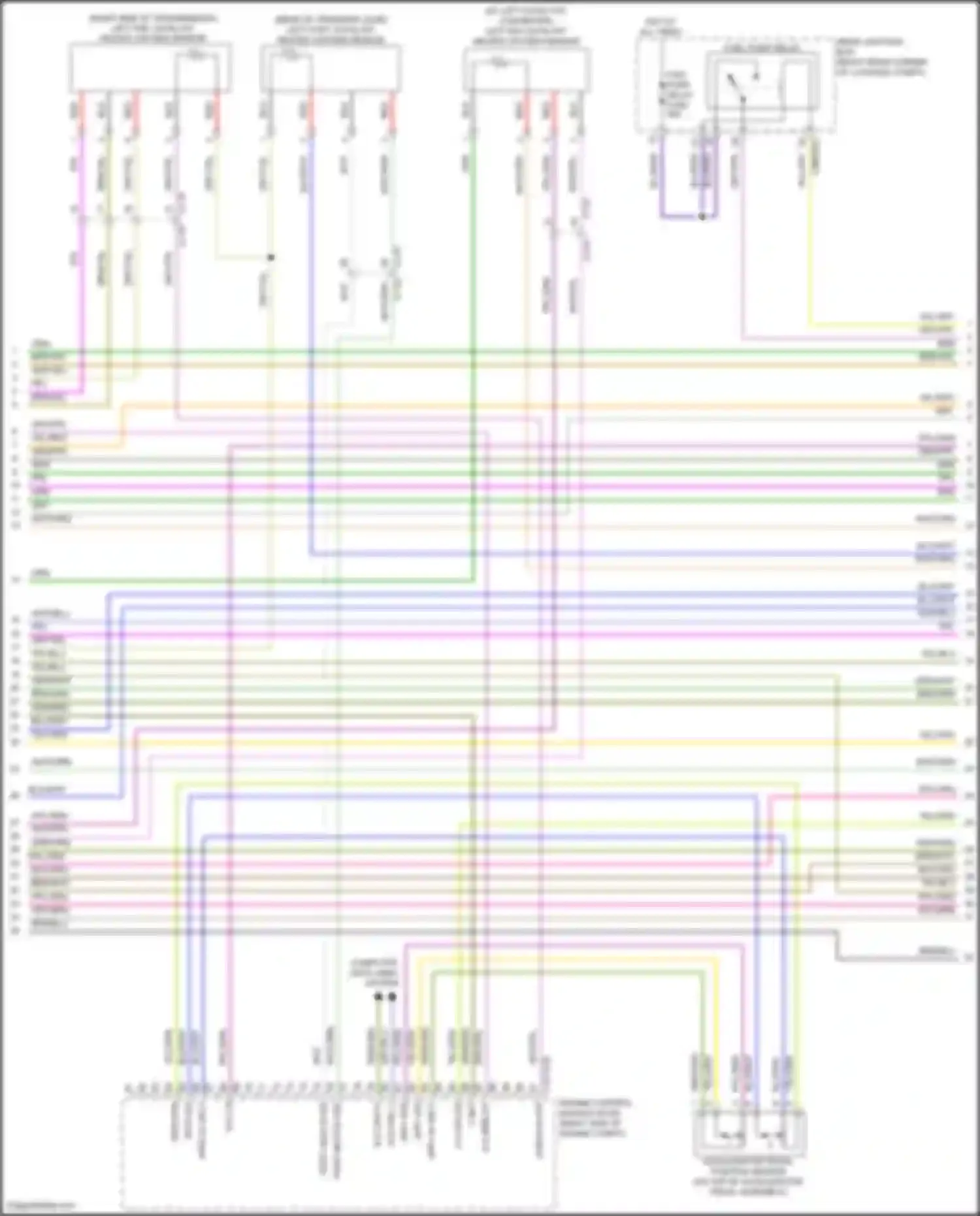 Wiring diagram accelerator pedal position sensor for Jaguar F-Pace I (2016-2020)