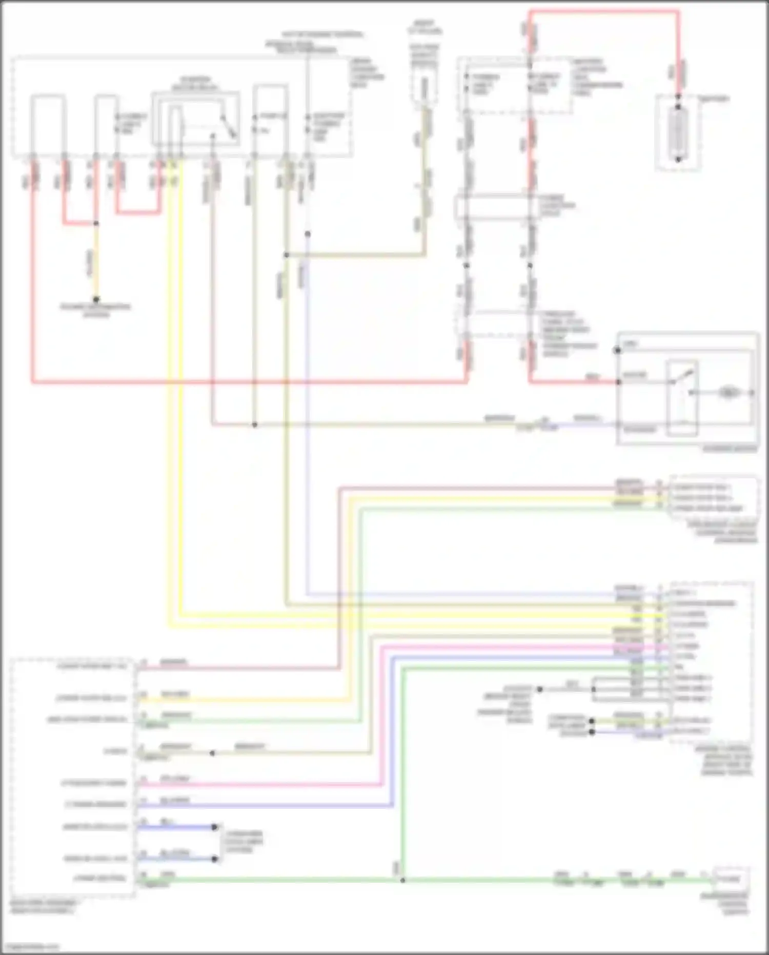 Wiring diagram starter monitor for Jaguar F-Pace I (2016-2020) (1 of 2)