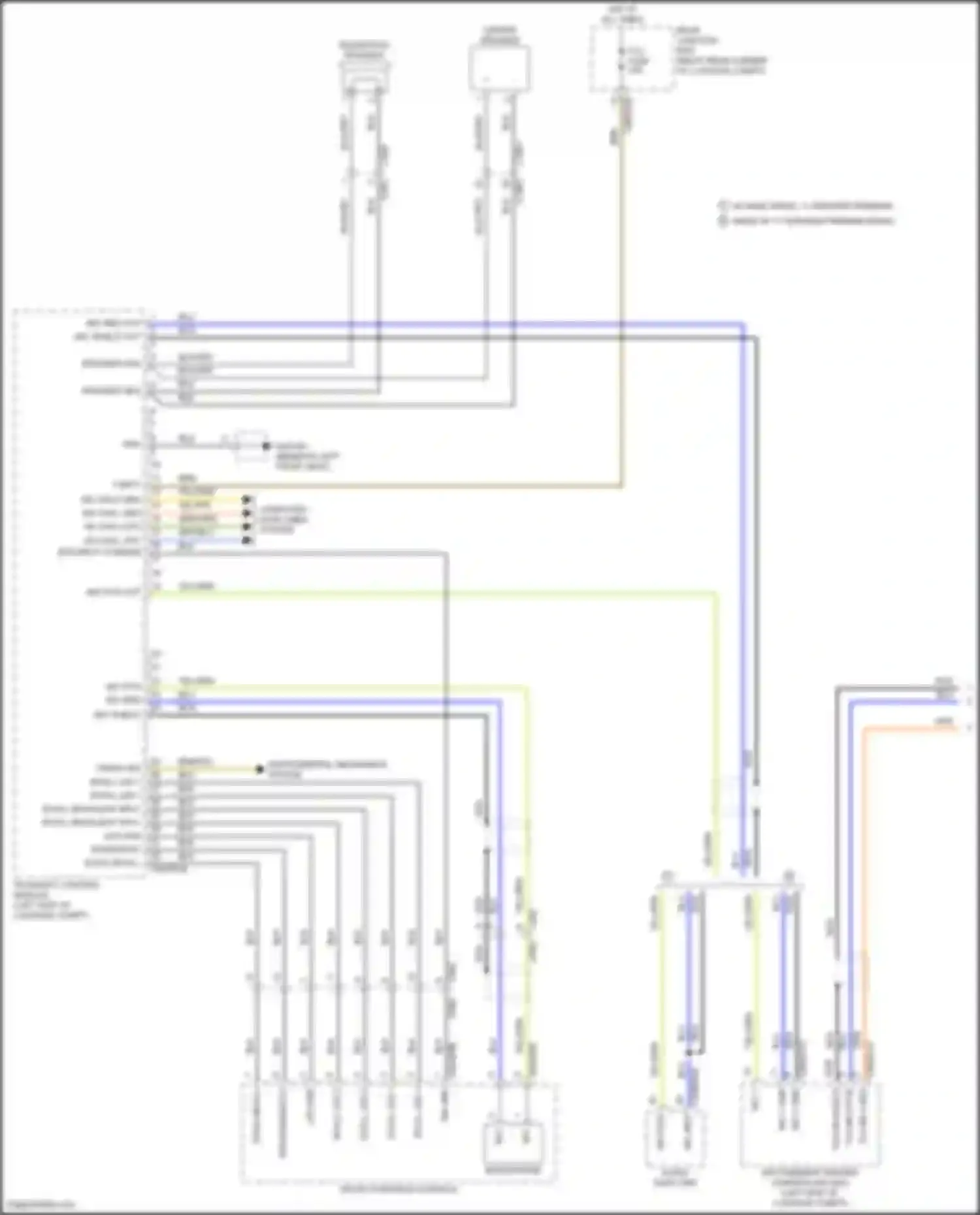 Wiring diagram supplemental restraints system for Jaguar F-Pace I (2016-2020) (3 of 4)