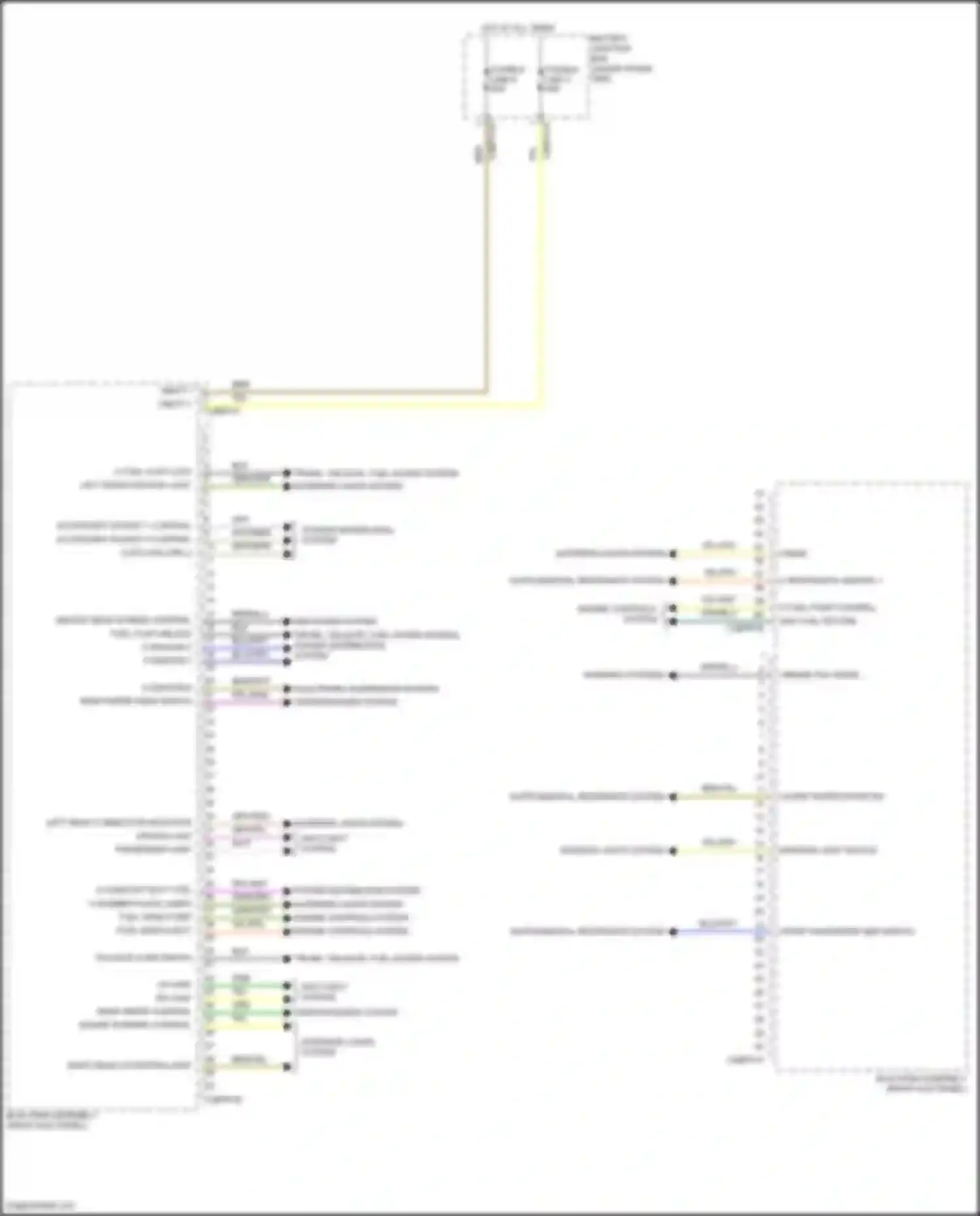 Wiring diagram supplemental restraints system for Jaguar F-Pace I (2016-2020) (1 of 4)