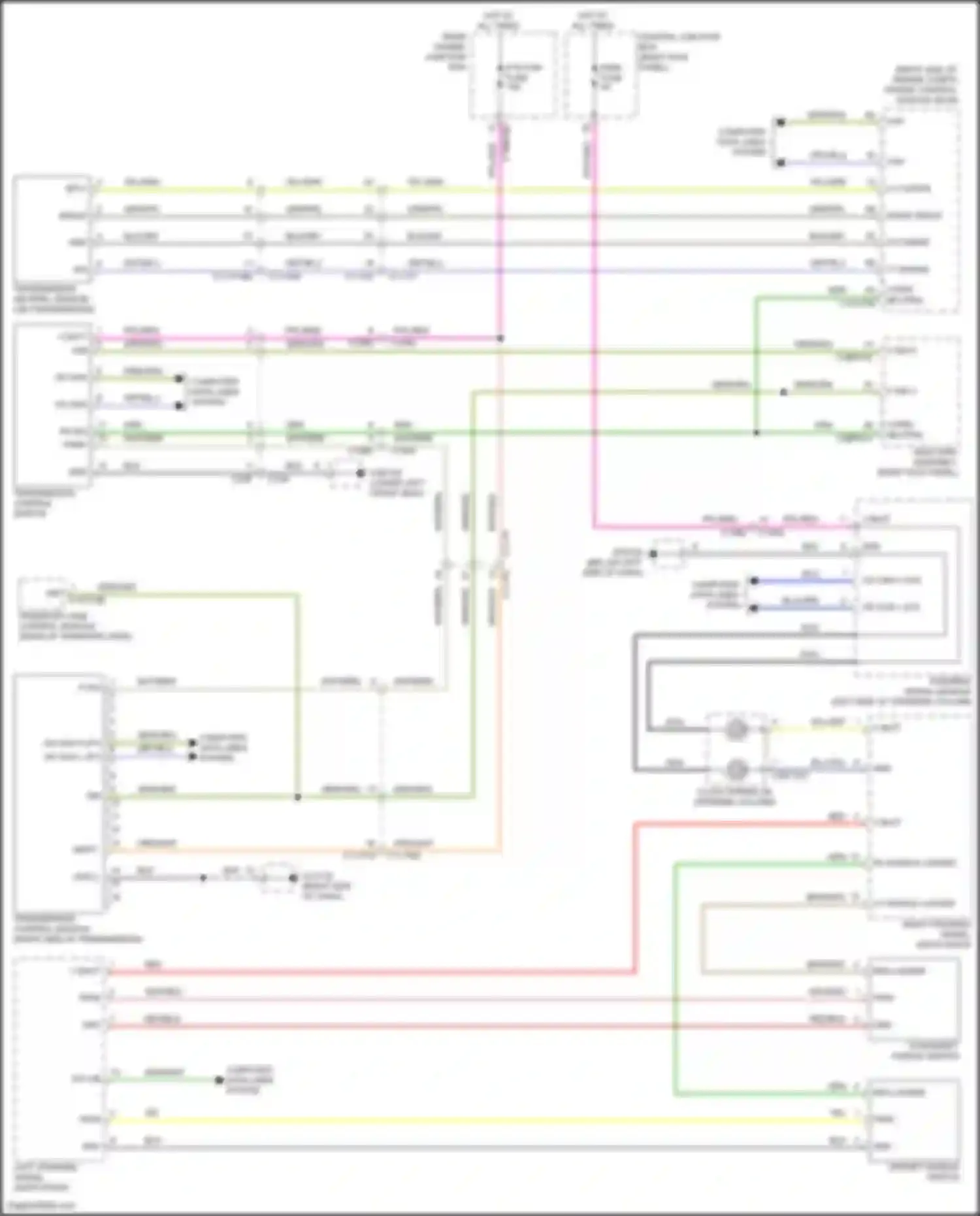 Wiring diagram upshift paddle switch for Jaguar F-Pace I (2016-2020)