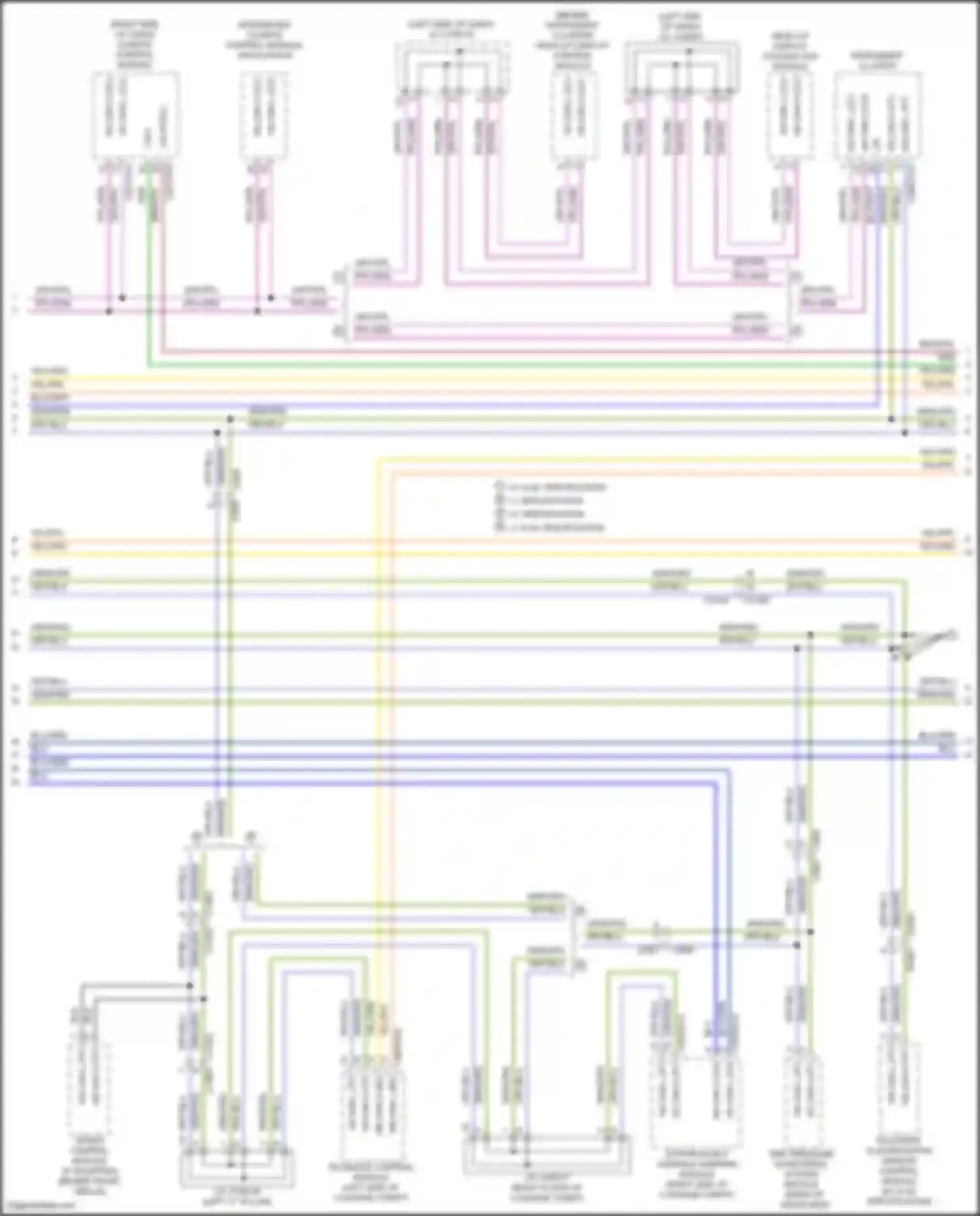 Wiring diagram tire pressure monitoring system module for Jaguar F-Pace I (2016-2020) (1 of 4)