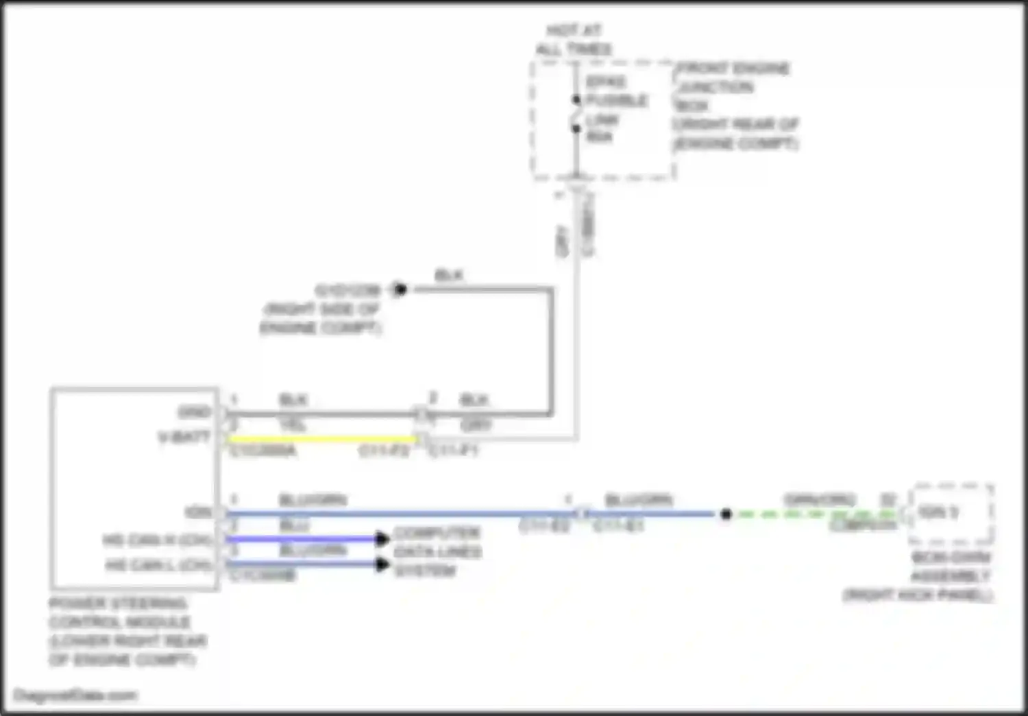 Wiring diagram v batt for Jaguar F-Pace I (2016-2020) (6 of 8)