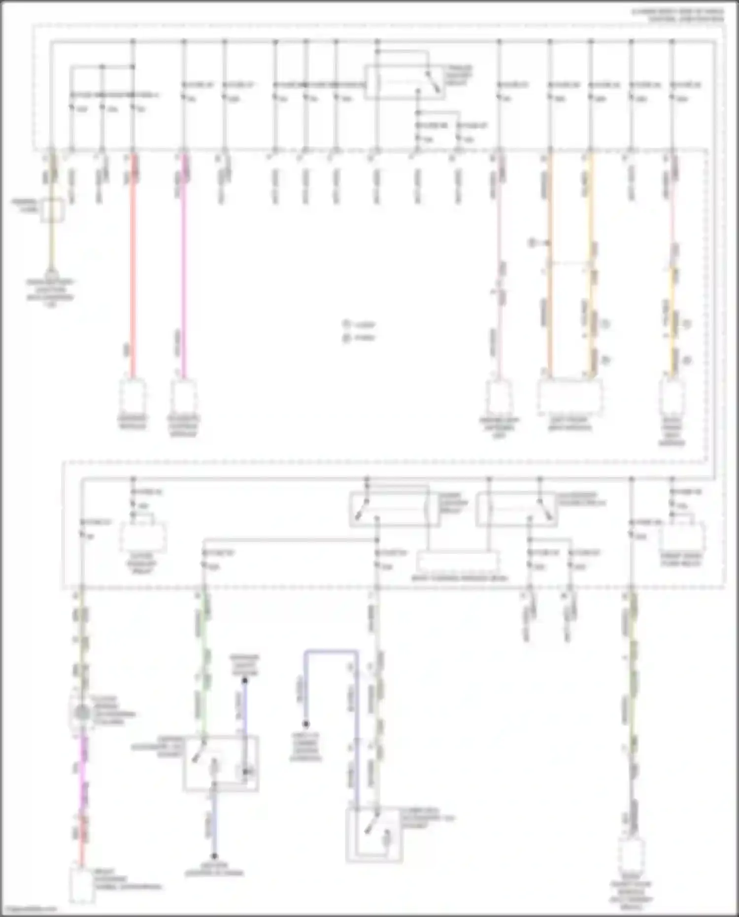 F-type Jaguar I facelift (2016-2019): Power distribution circuit (4 of 7)
