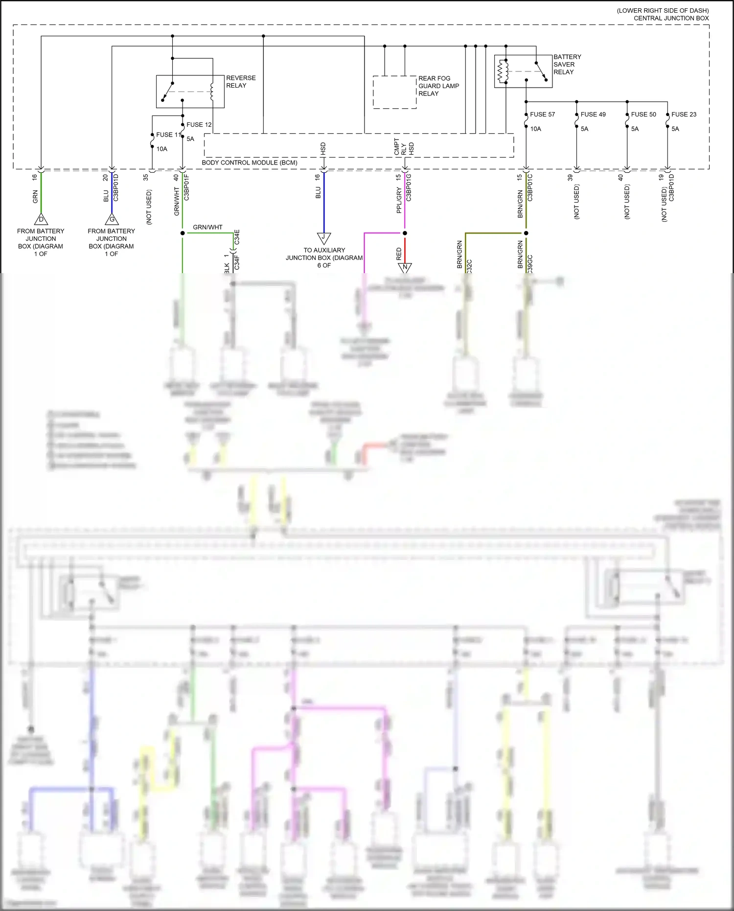 Jaguar F-type I facelift (2016-2019) automatic temperature control module wiring diagram  (6 of 7)