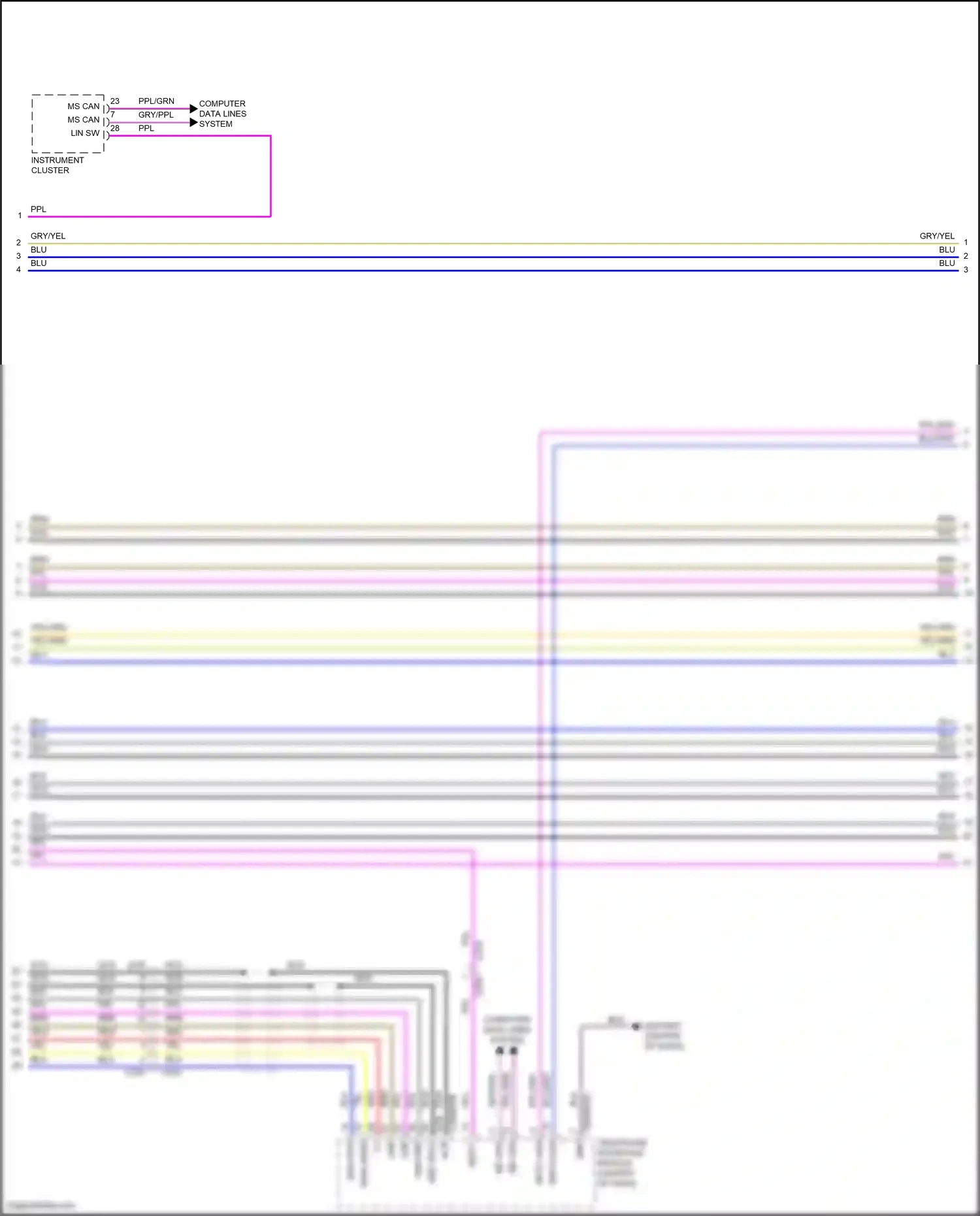 Jaguar F-type I facelift (2016-2019) computer data lines system wiring diagram  (6 of 81)