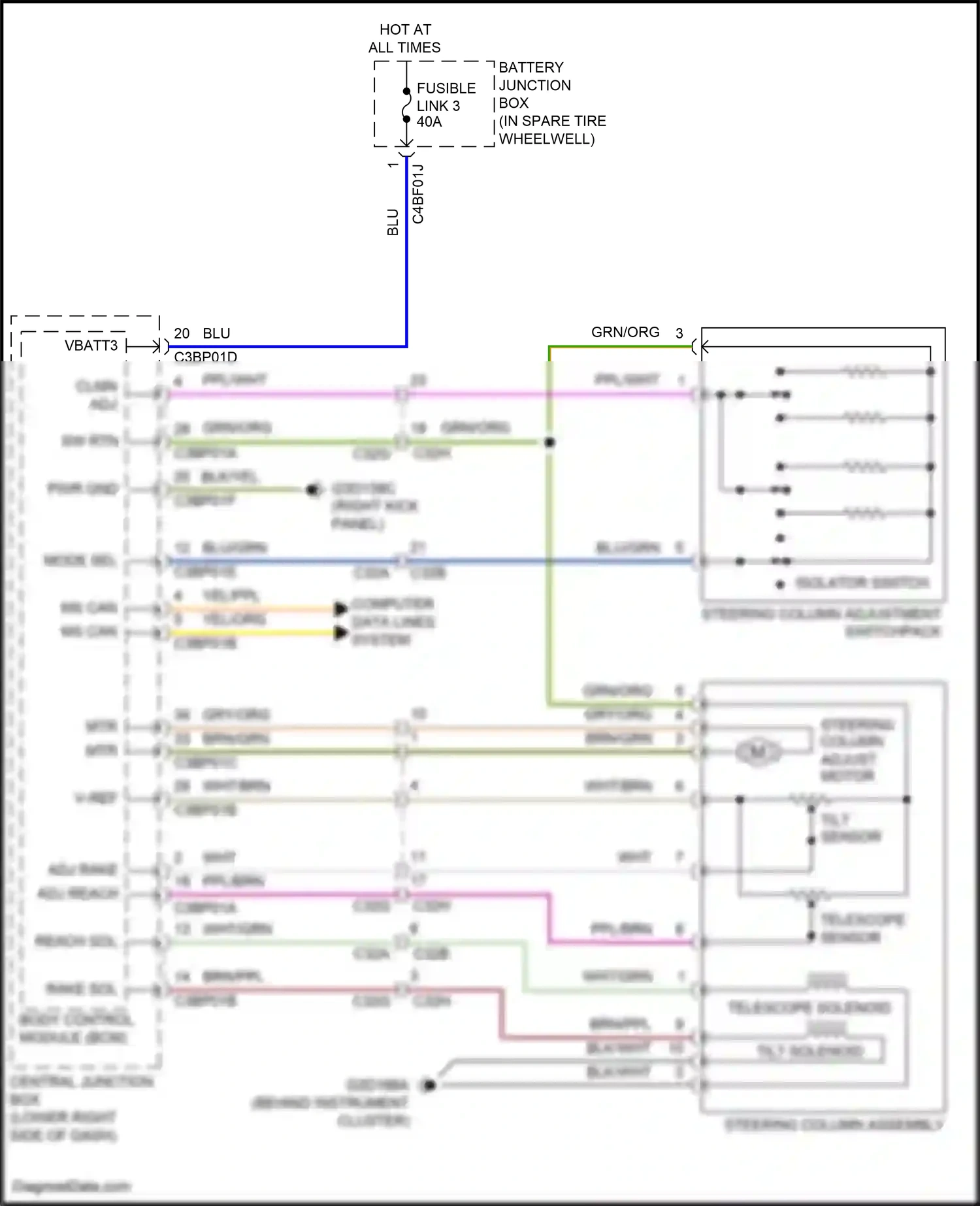 Jaguar F-type I facelift (2016-2019) computer data lines system wiring diagram  (20 of 81)
