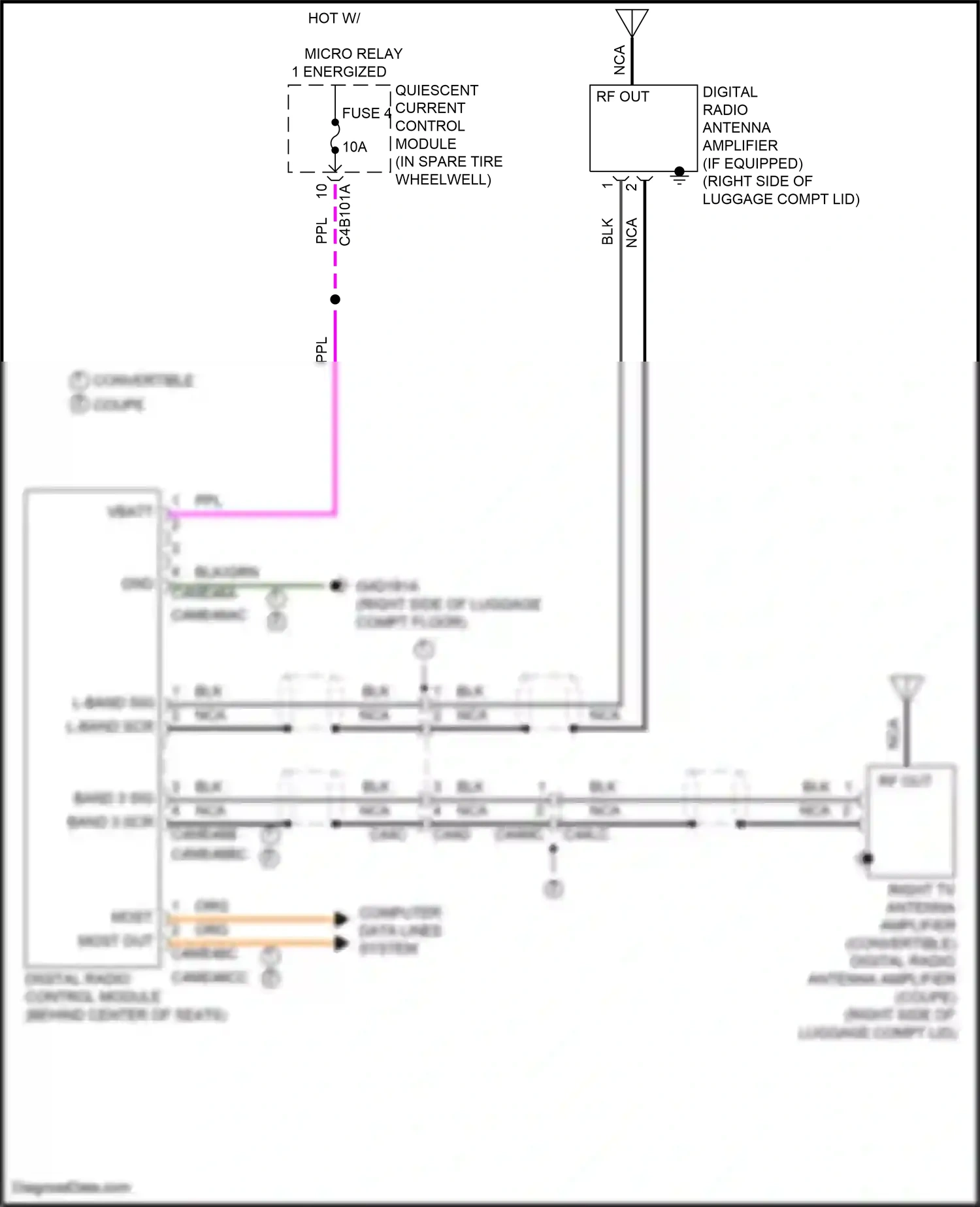 Jaguar F-type I facelift (2016-2019) computer data lines system wiring diagram  (1 of 81)