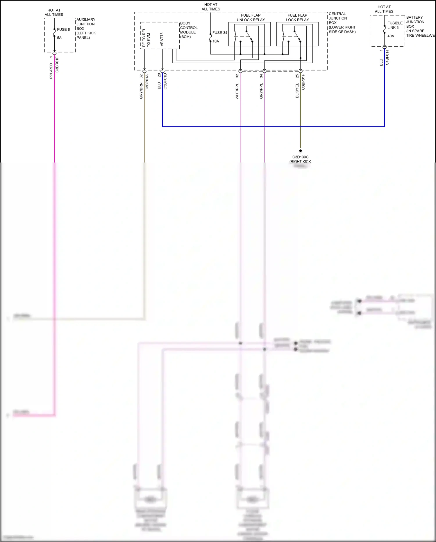 Jaguar F-type I facelift (2016-2019) computer data lines system wiring diagram  (40 of 81)