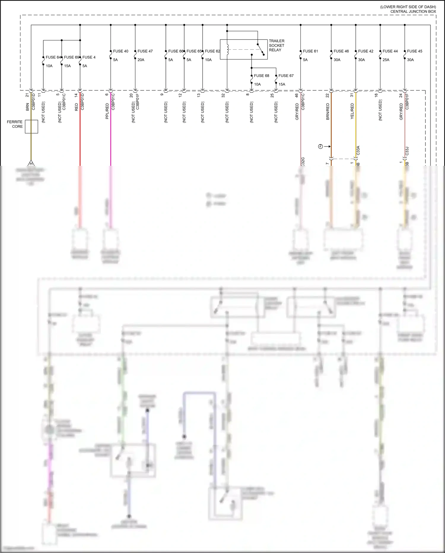Jaguar F-type I facelift (2016-2019) telematic control module wiring diagram  (5 of 9)