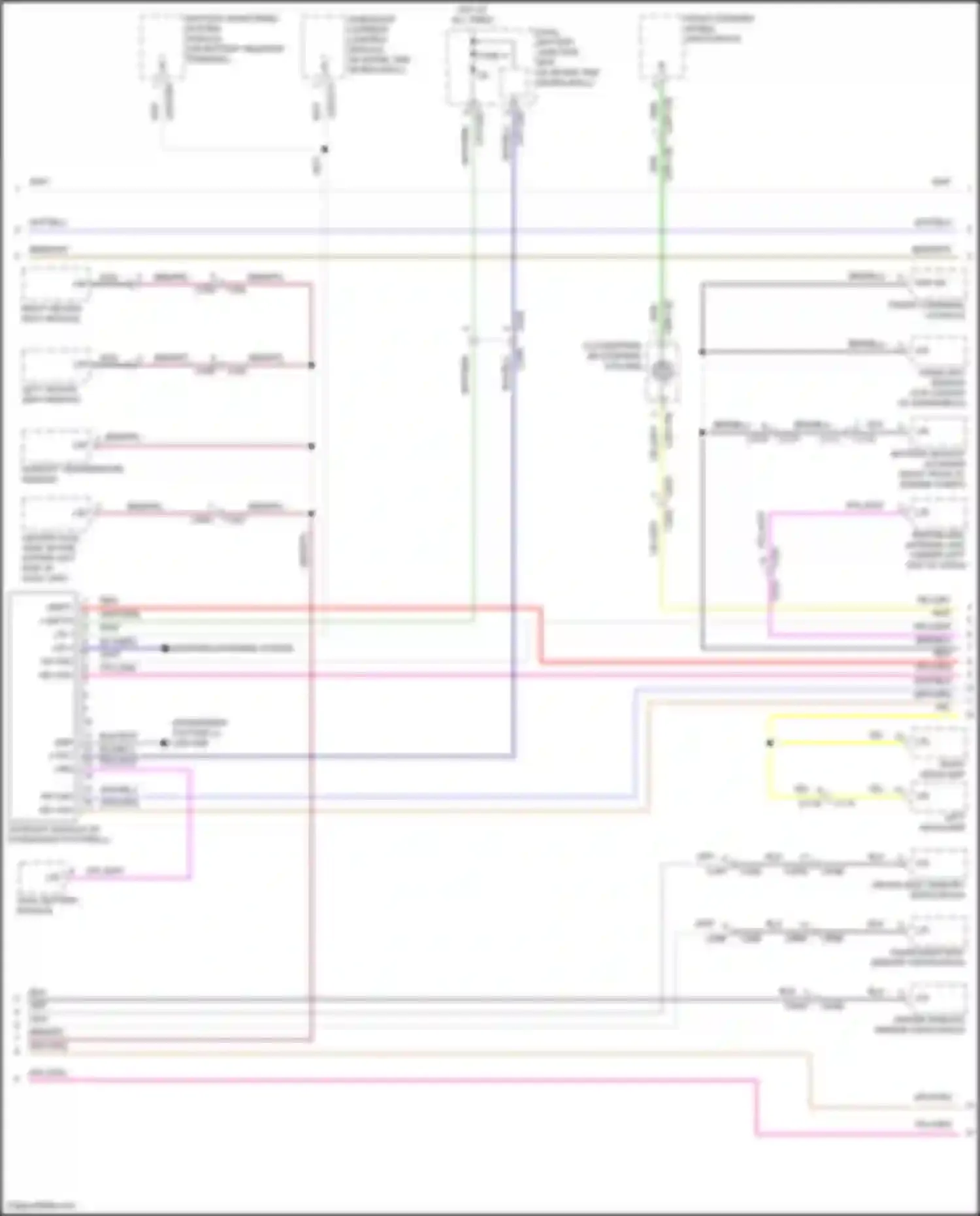 F-type Jaguar I (2013-2017): Diagnostic socket circuit (2 of 3)