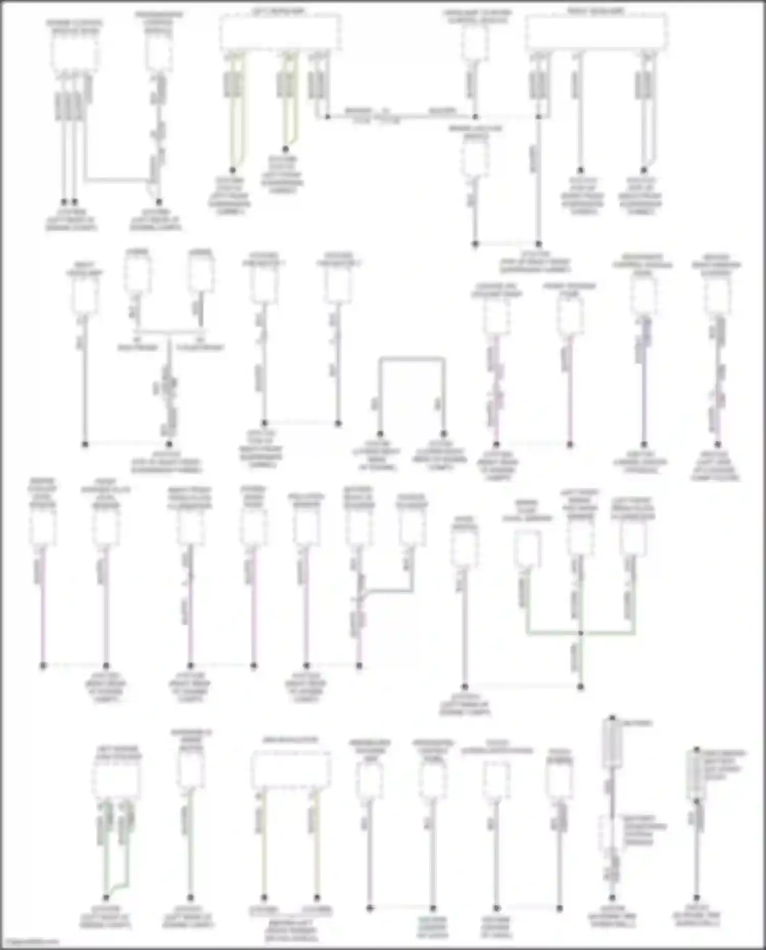 F-type Jaguar I (2013-2017): Ground distribution circuit (1 of 5)