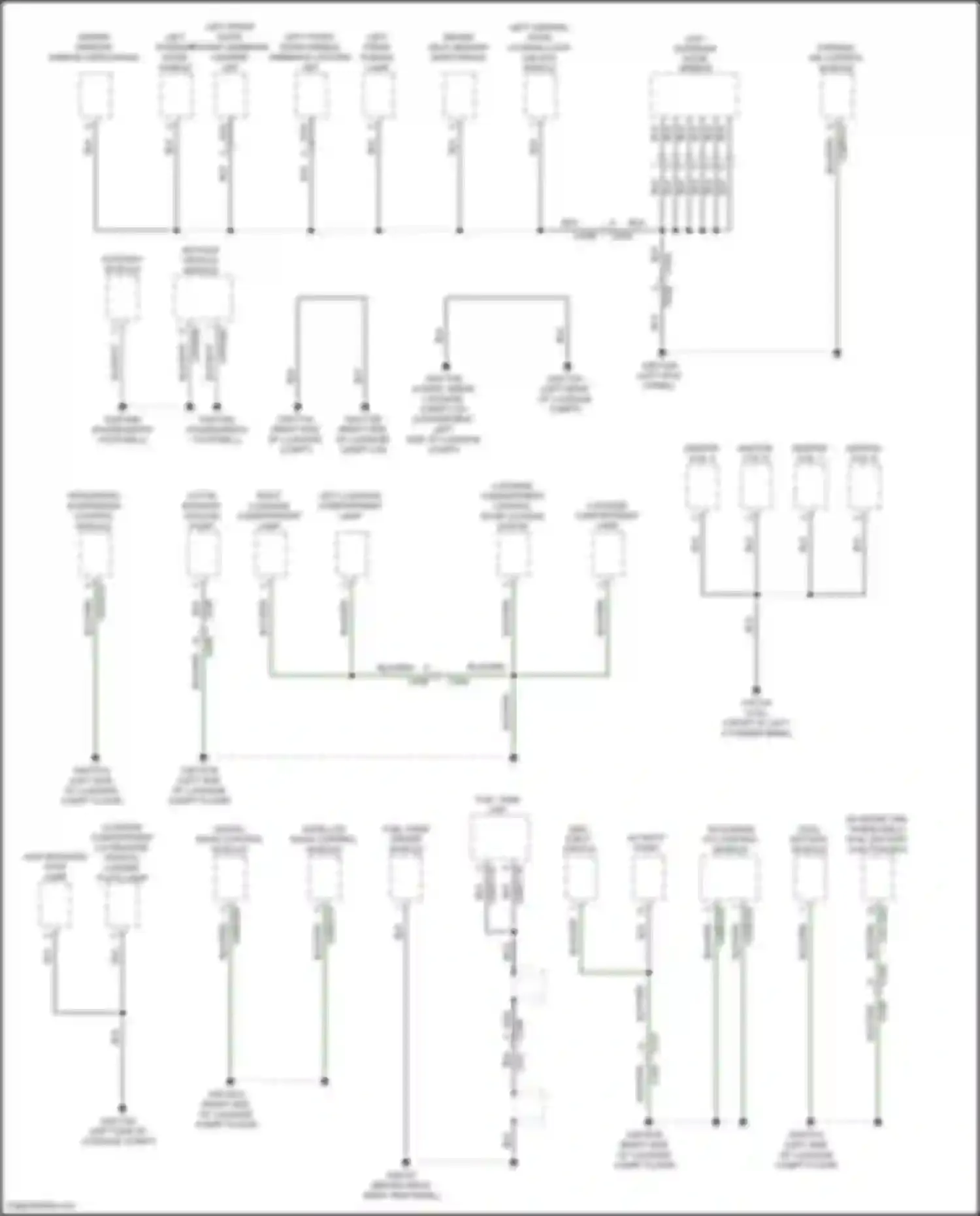 F-type Jaguar I (2013-2017): Ground distribution circuit (4 of 5)