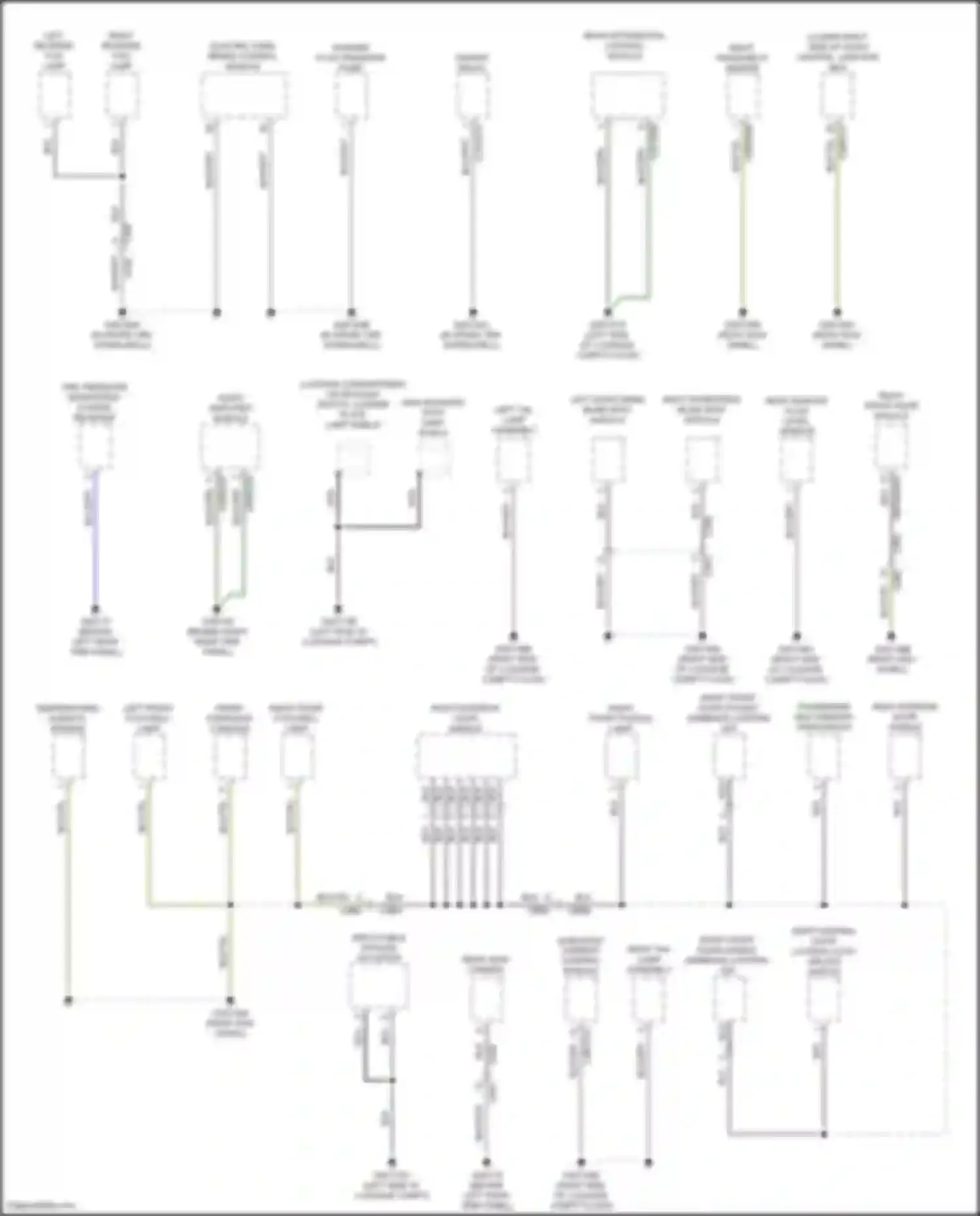 F-type Jaguar I (2013-2017): Ground distribution circuit (5 of 5)