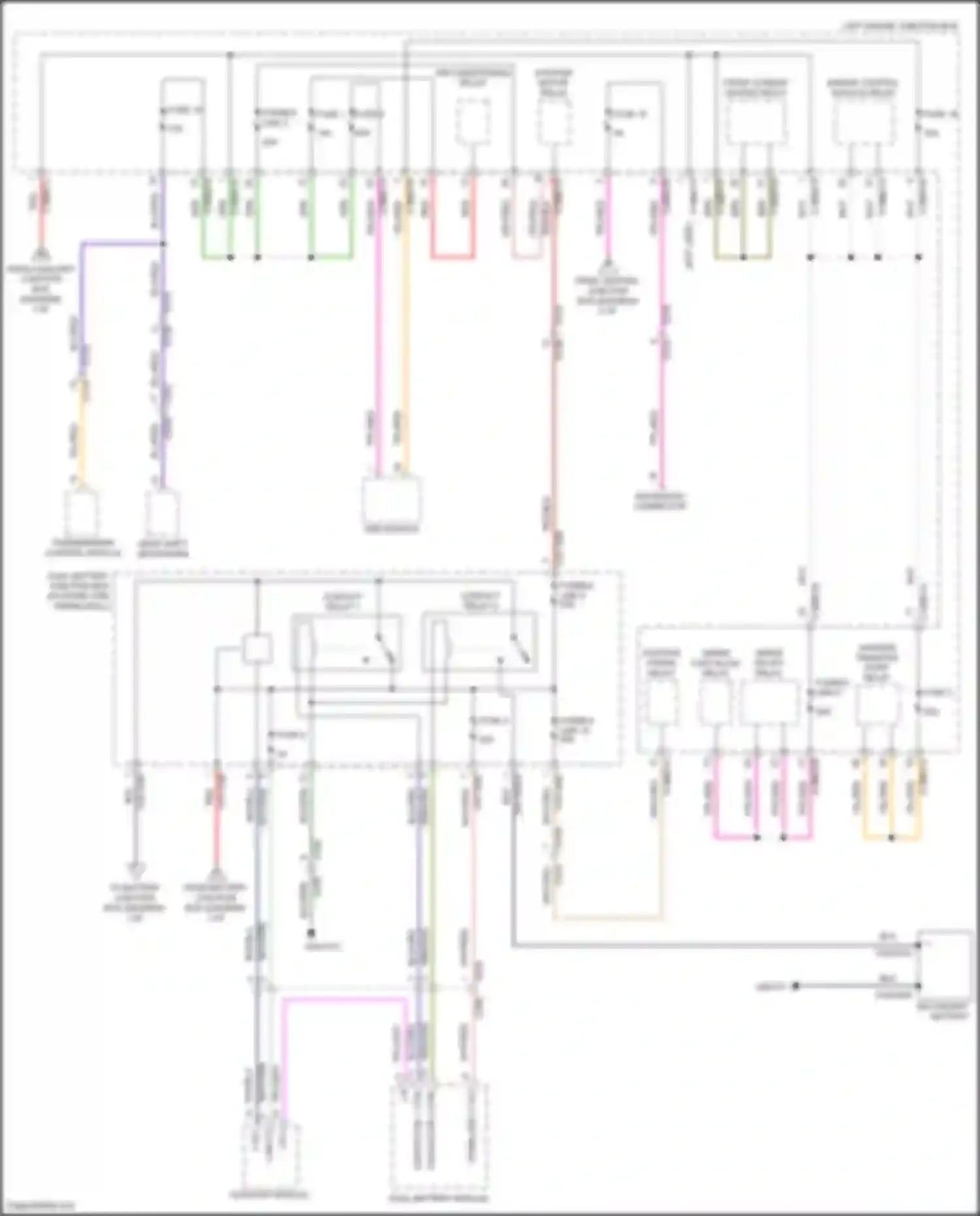 F-type Jaguar I (2013-2017): Power distribution circuit (2 of 7)