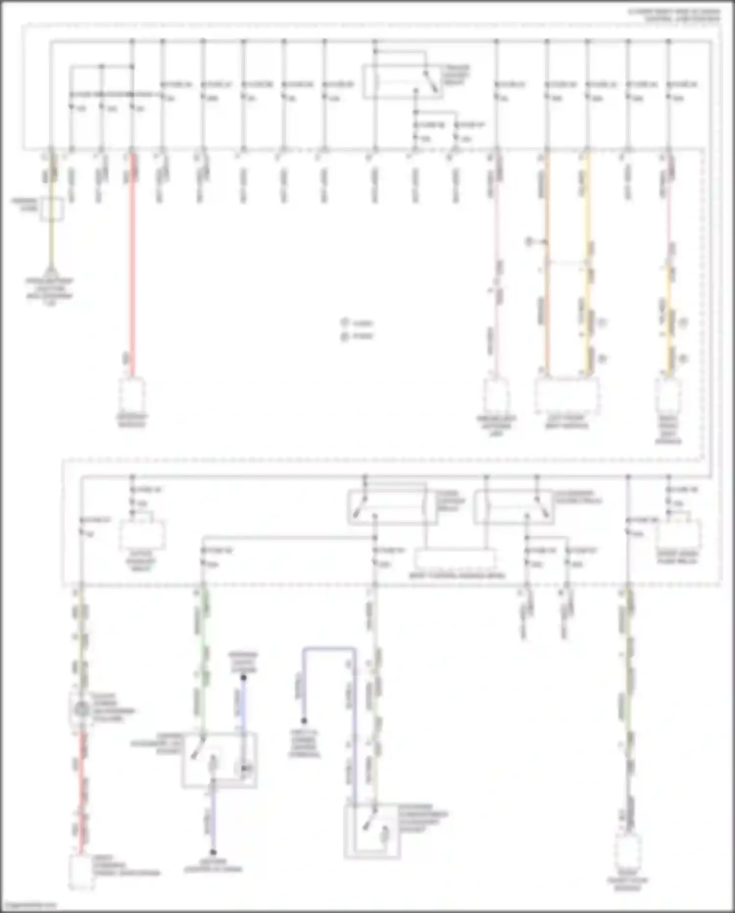 F-type Jaguar I (2013-2017): Power distribution circuit (4 of 7)