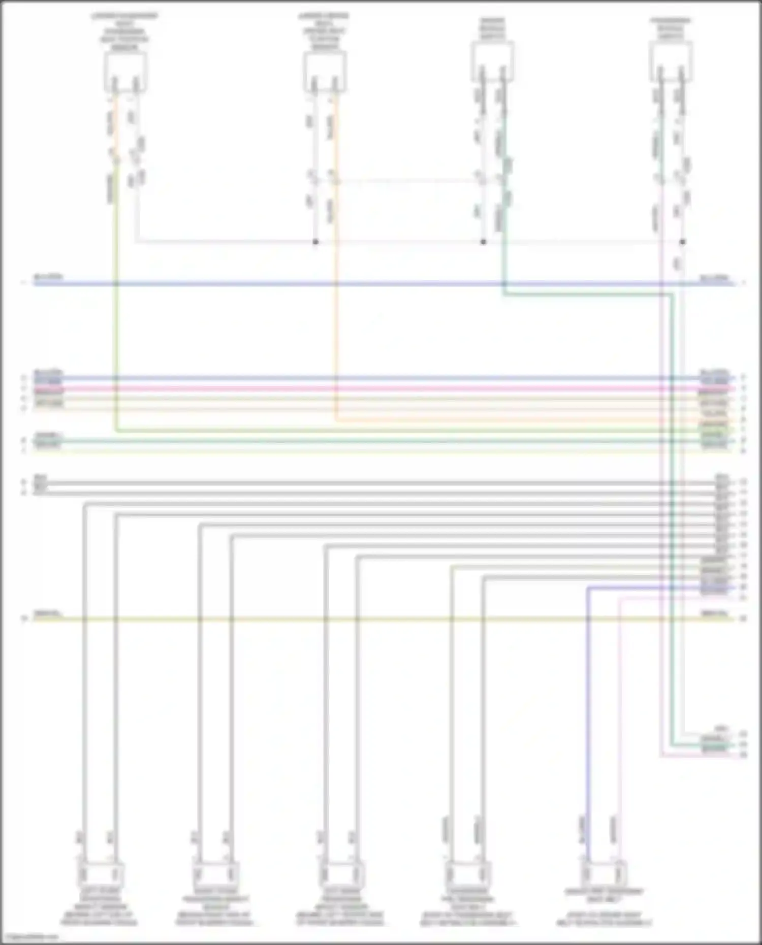 Car Wiring Diagrams for F-type Jaguar I (2013-2017): Supplemental restraints circuit (3 of 4)