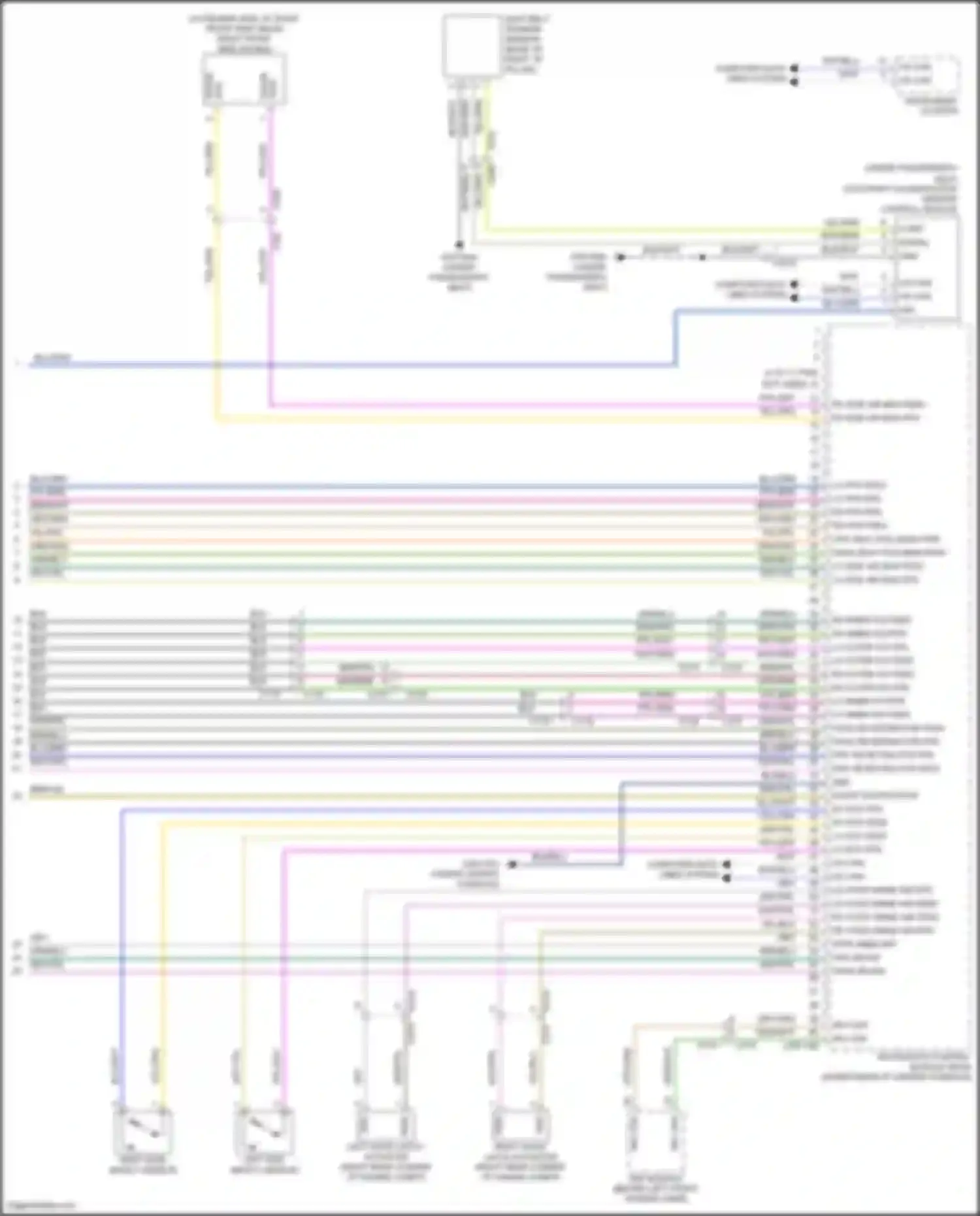 Car Wiring Diagrams for F-type Jaguar I (2013-2017): Supplemental restraints circuit (4 of 4)