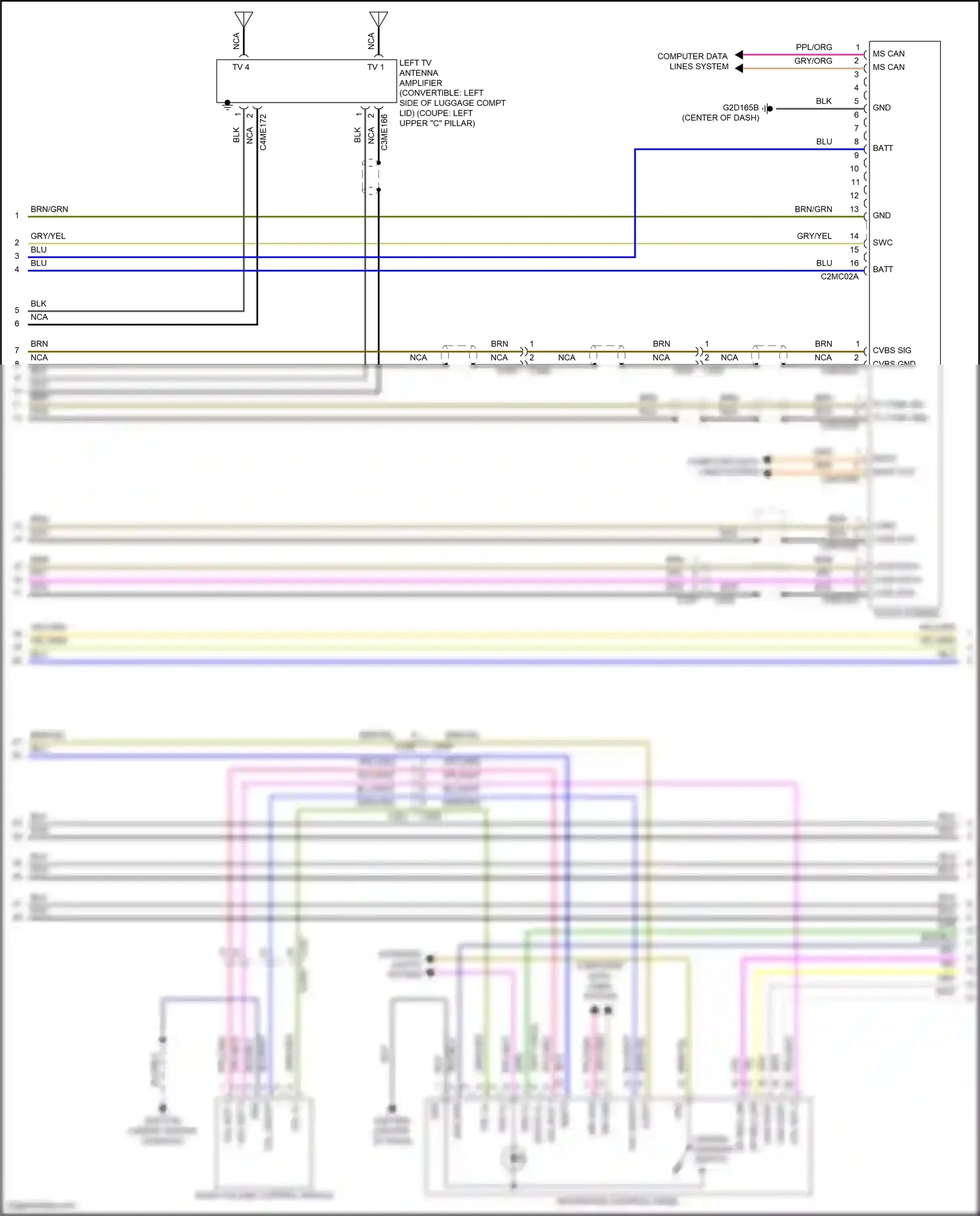 Jaguar F-type I (2013-2017) computer data lines system wiring diagram  (7 of 69)