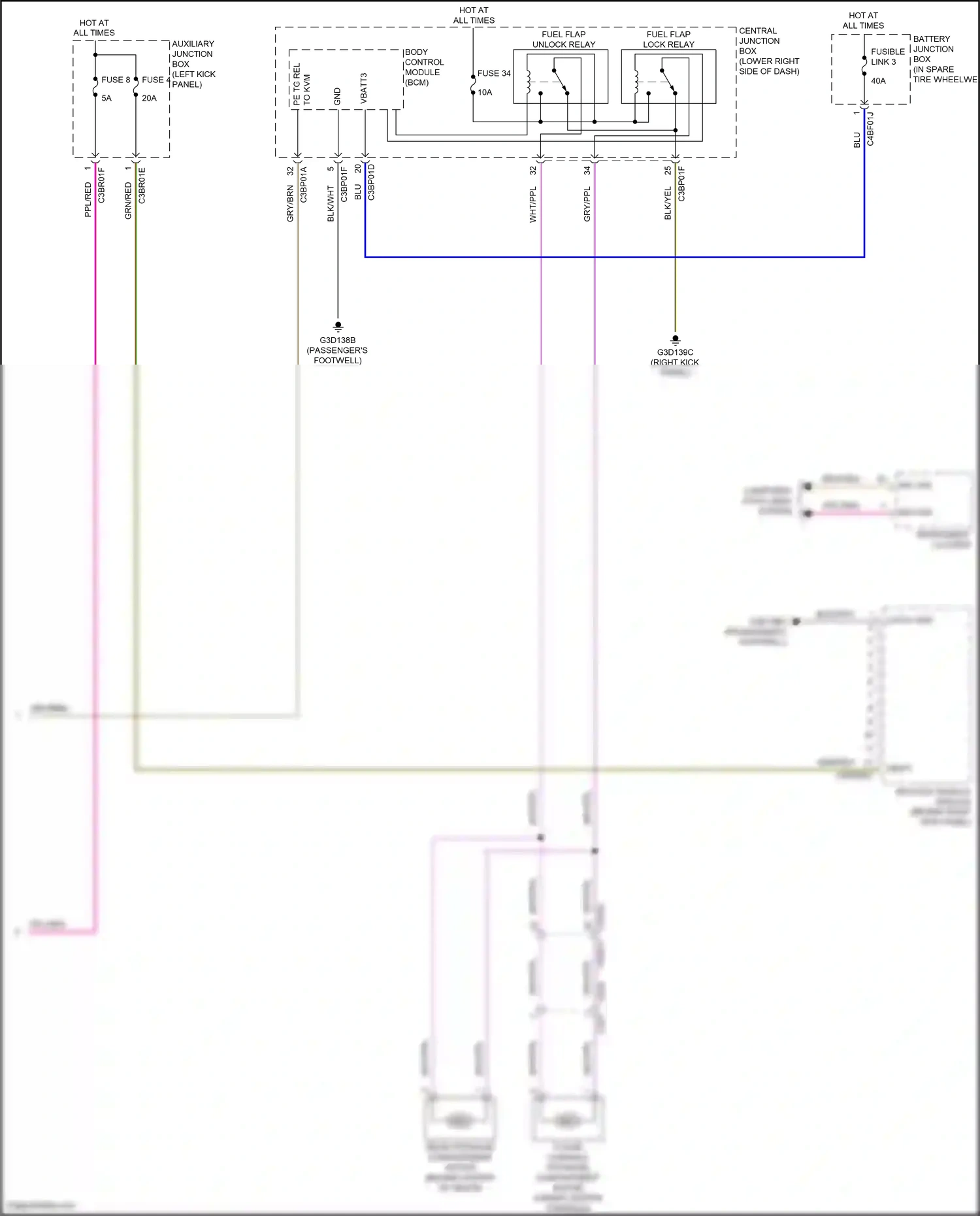 Jaguar F-type I (2013-2017) computer data lines system wiring diagram  (57 of 69)