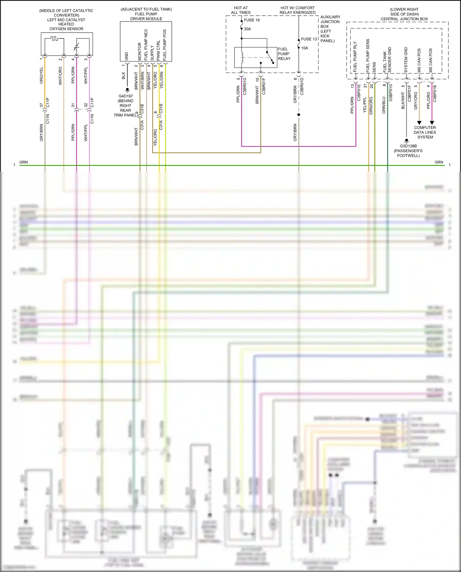 Jaguar F-type I (2013-2017) computer data lines system wiring diagram  (66 of 69)